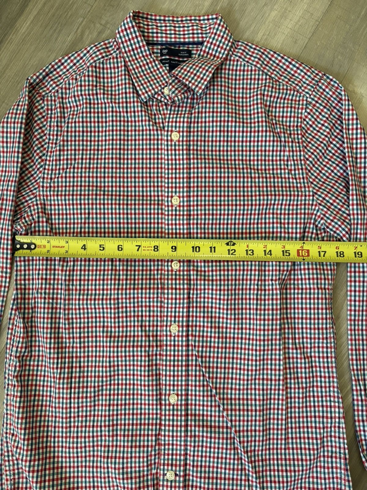 Gap GAP Multicolor Long Sleeve Slim Fit Button Up Size US M / EU 48-50 / 2 - 4 Thumbnail