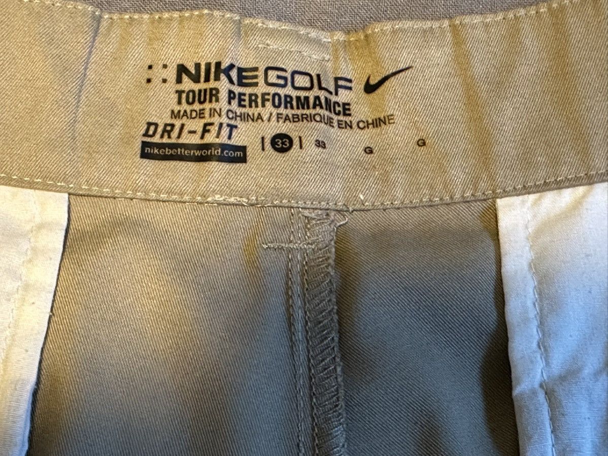 Nike Nike Golf Tour Performance Dri-FIT Shorts Khaki Flat Front Size US 33 - 2 Thumbnail