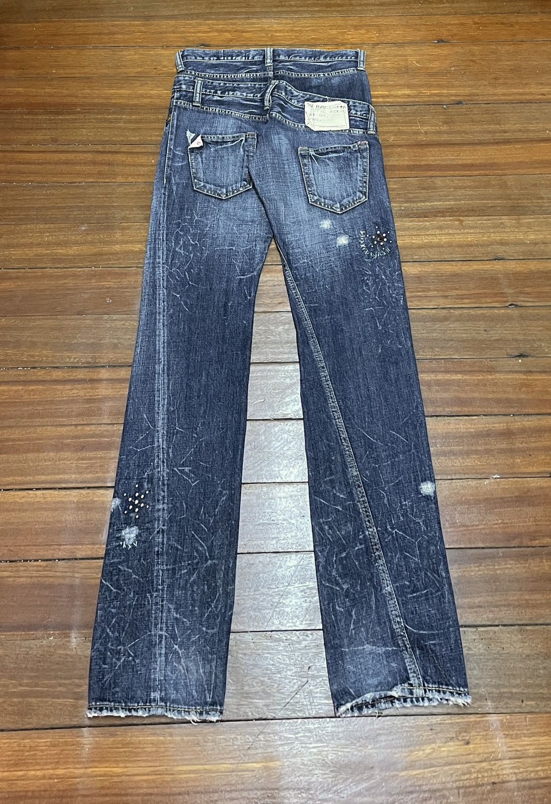 If Six Was Nine Rare Design Vintage Brand Antgauge Double Waist Jeans 1990s Size US 31 - 2 Thumbnail