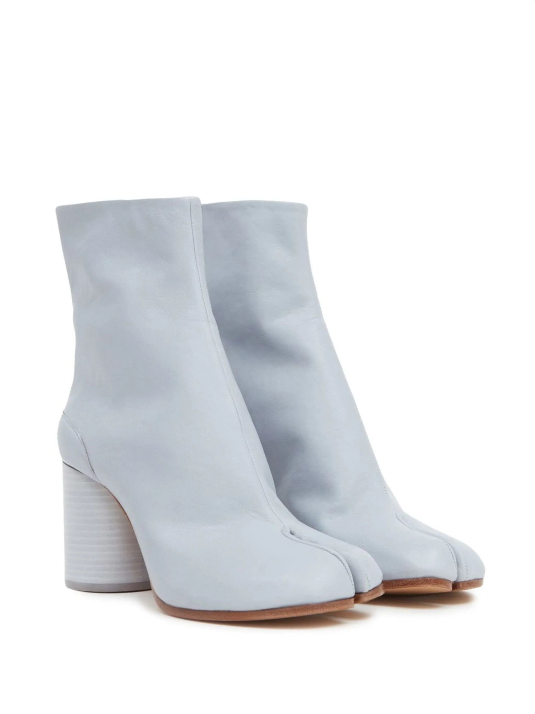 Maison Margiela oc11z0725 80 MM Tabi Ankle Boots in Light Blue Size US 7 / IT 37 - 2 Thumbnail