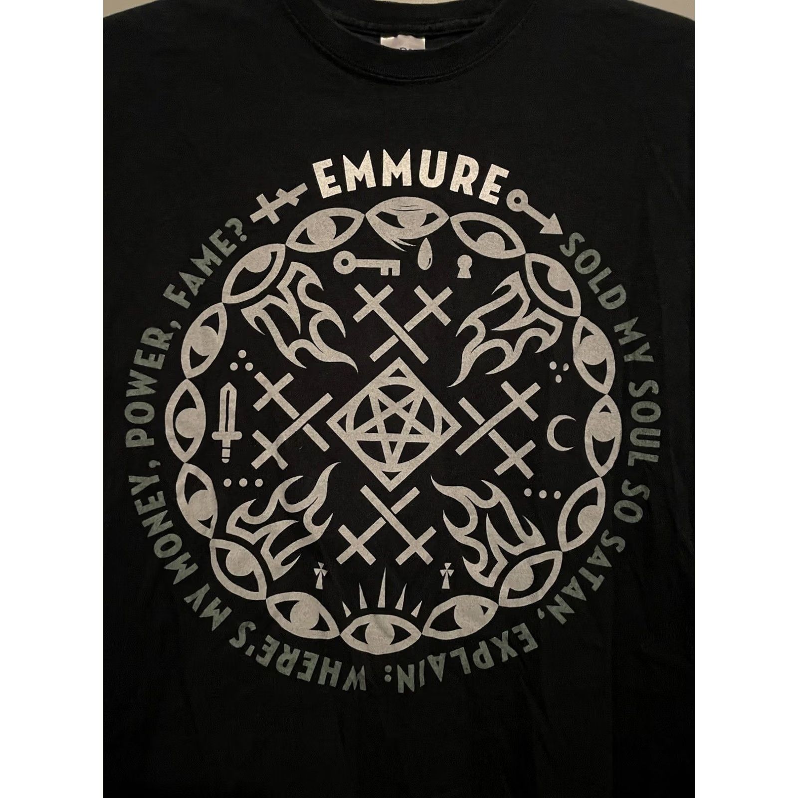 Gildan Emmure Sold My Soul So Satan T-Shirt Black M Mens/Unisex T-Shirt Band Metal Gildan Cotton Short Sleeve Crew Neck 2010-2019 Size US M / EU 48-50 / 2 - 2 Thumbnail