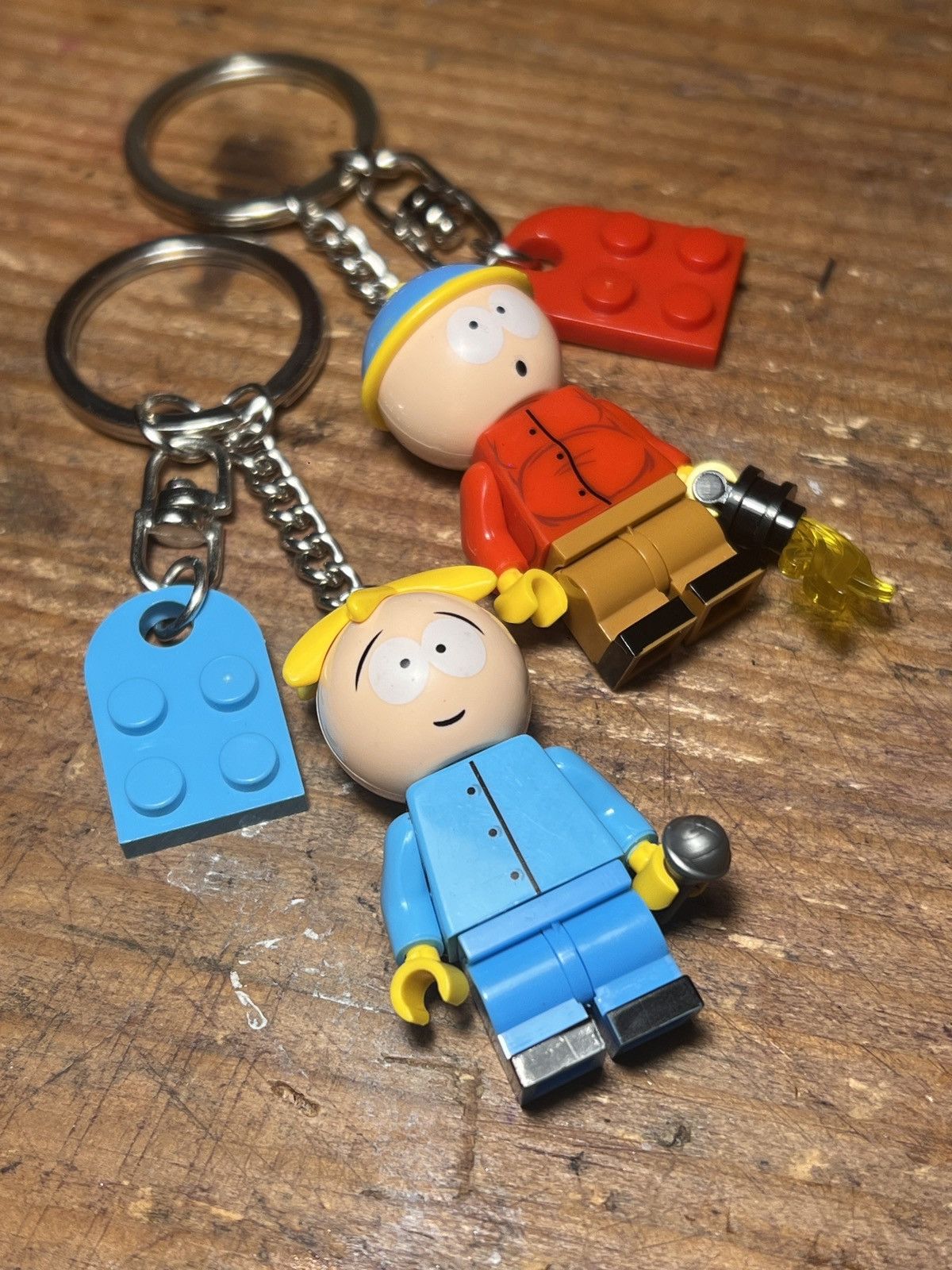 Anime South Park butters cartman minifigure keychain keyring Size ONE SIZE - 3 Thumbnail