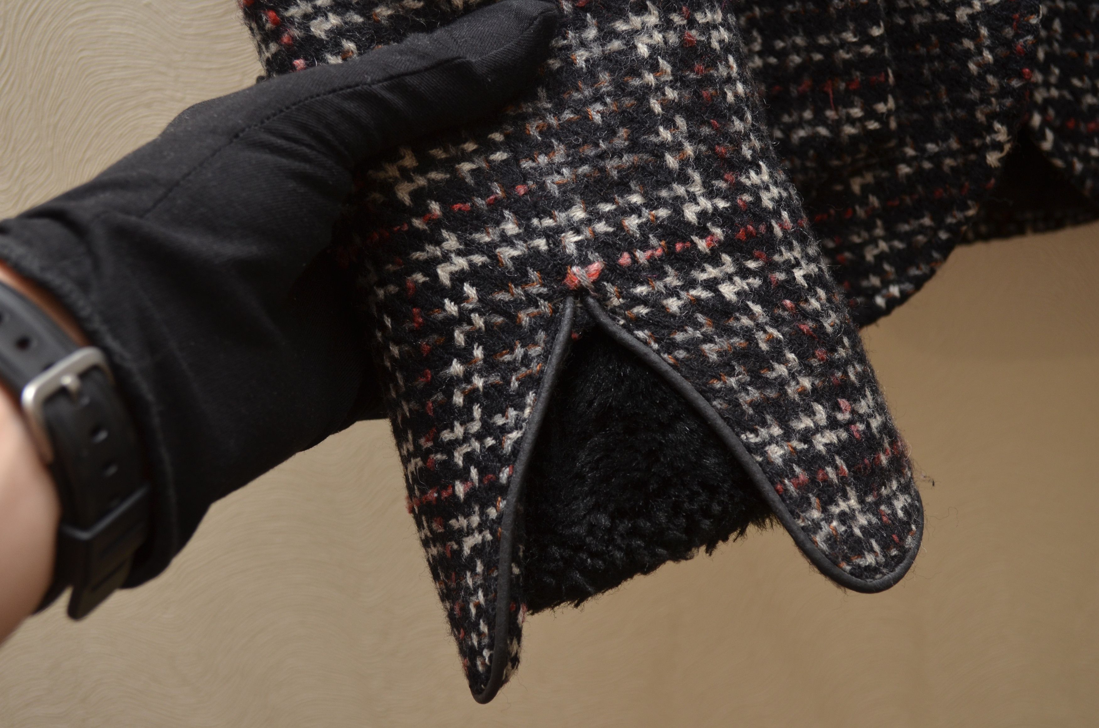 Belstaff × Vintage Vintage Belstaff Black Prince Wool Tweed Jacket Coat Size 42 Size M / US 6-8 / IT 42-44 - 4 Thumbnail