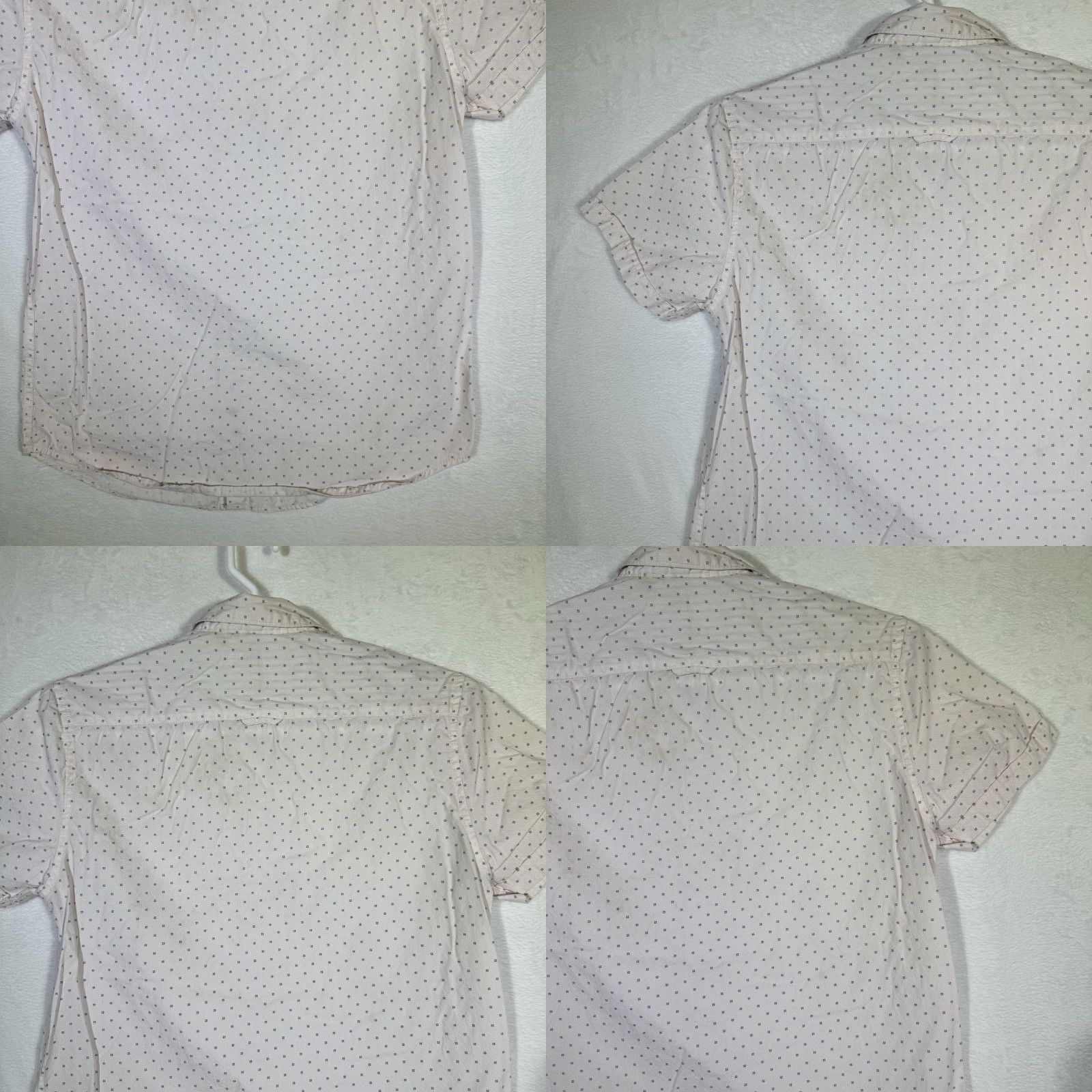 Vintage Denim & Flower Shirt Mens Small Pink Blue Short Sleeve Button-Down Casual Modern Size US S / EU 44-46 / 1 - 8 Thumbnail