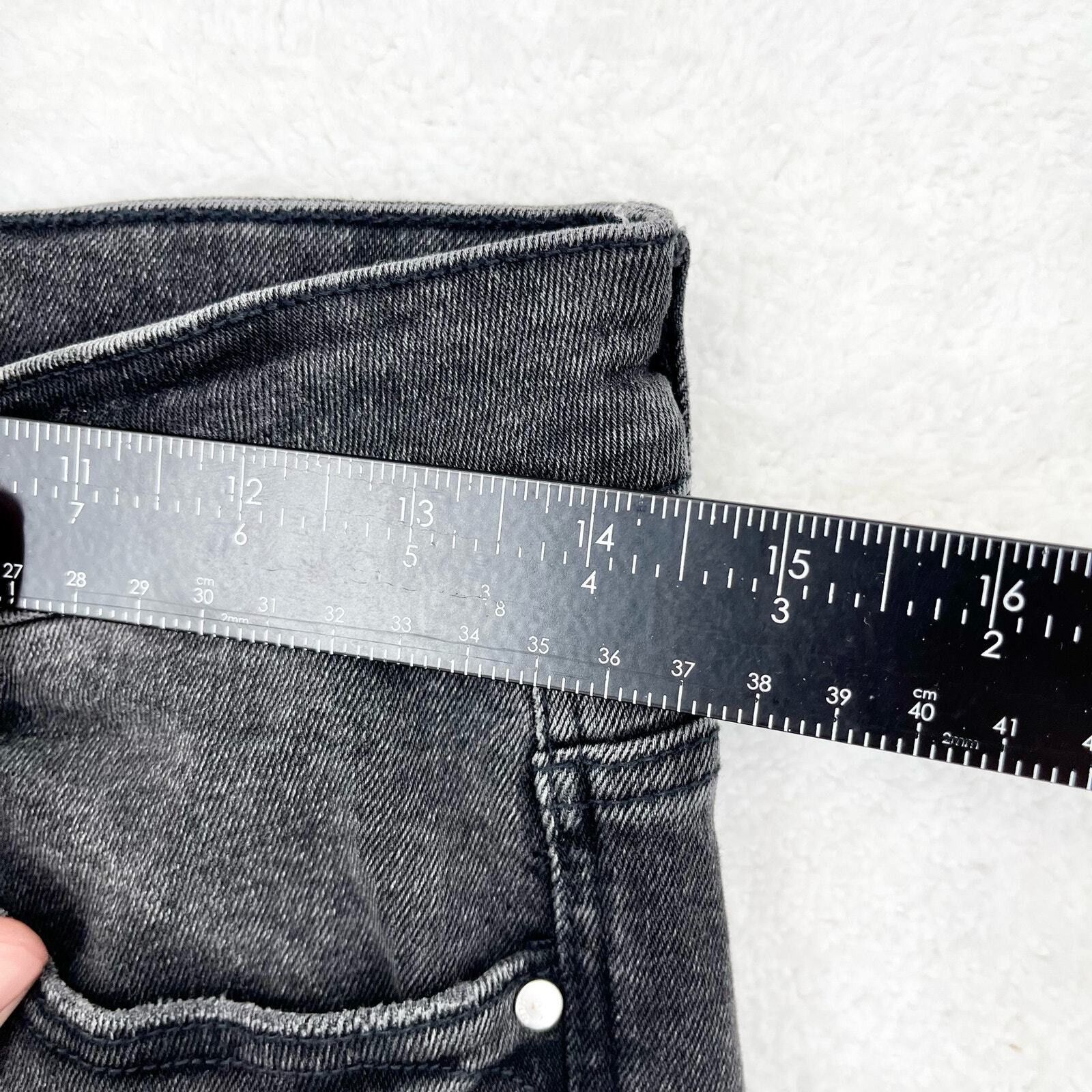 Zara Zara Black Wash High Waisted Button Fly Skinny Jeans Size 6 Size 28" / US 6 / IT 42 - 4 Thumbnail