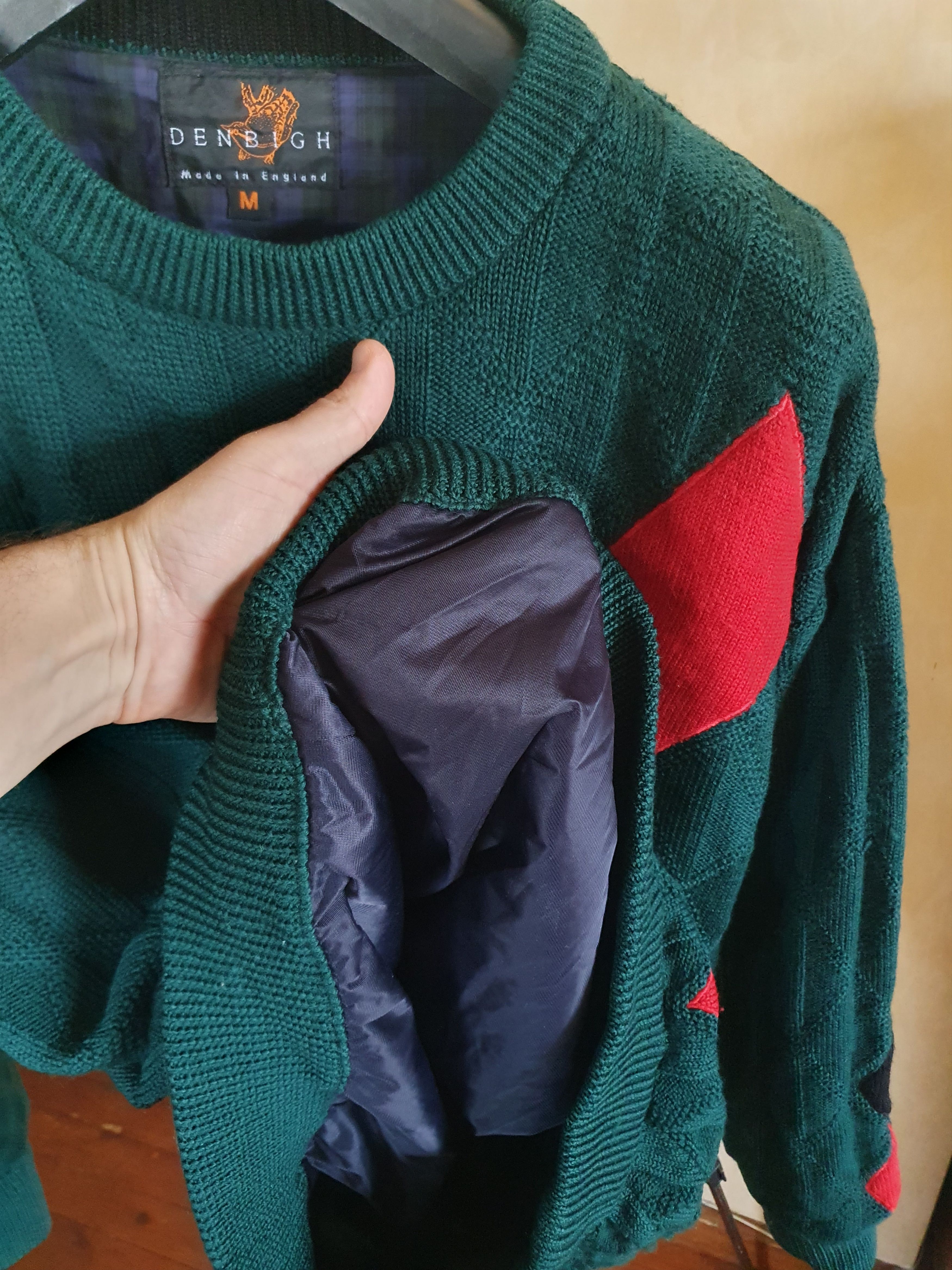 Other Denbigh Lined Sweater Wind Stopper Made in England sz M/L? Size US M / EU 48-50 / 2 - 11 Thumbnail