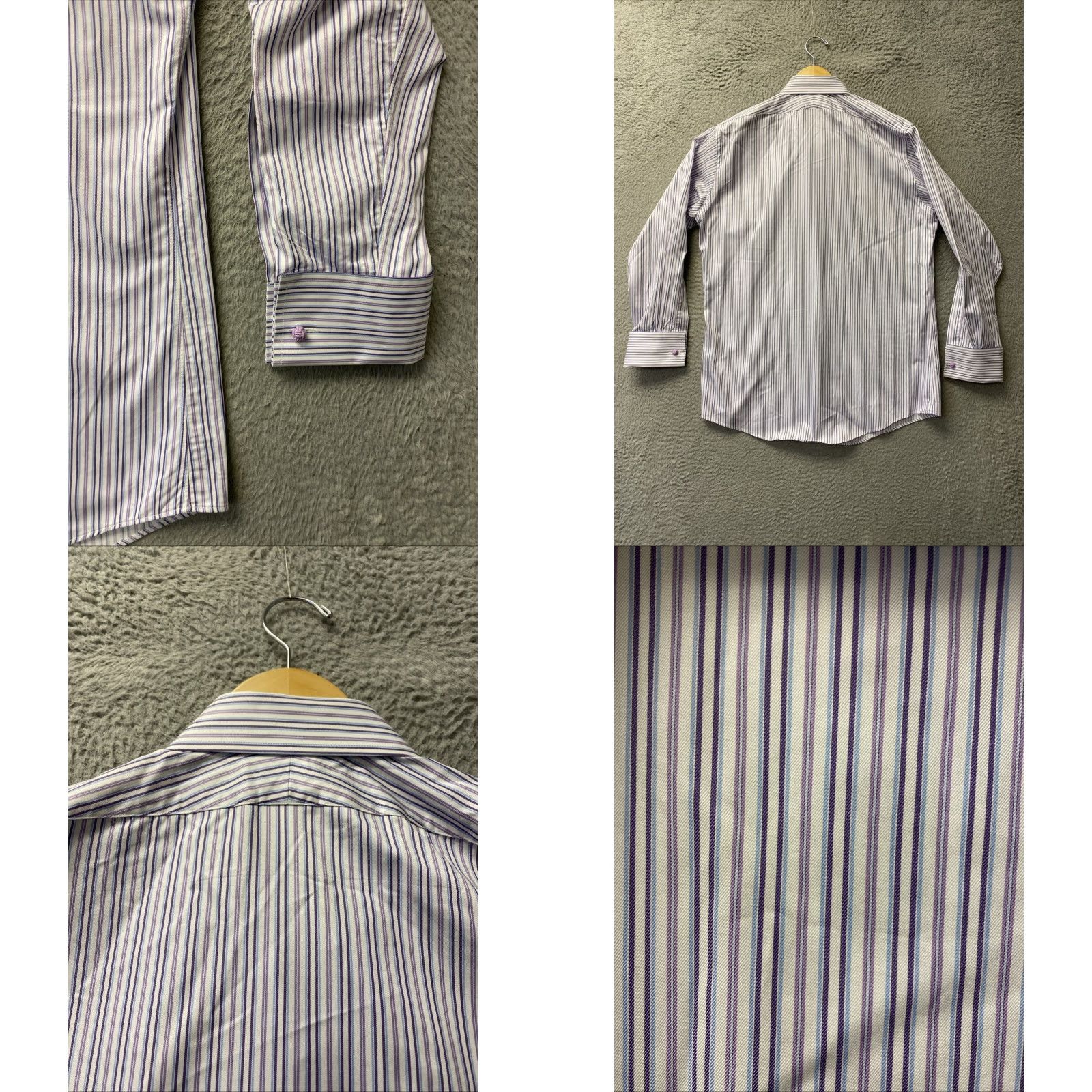 Brooks Brothers Brooks Brothers Button Shirt Mens 15.5 32 White Blue Stripes Long Sleeve Size US L / EU 52-54 / 3 - 8 Thumbnail