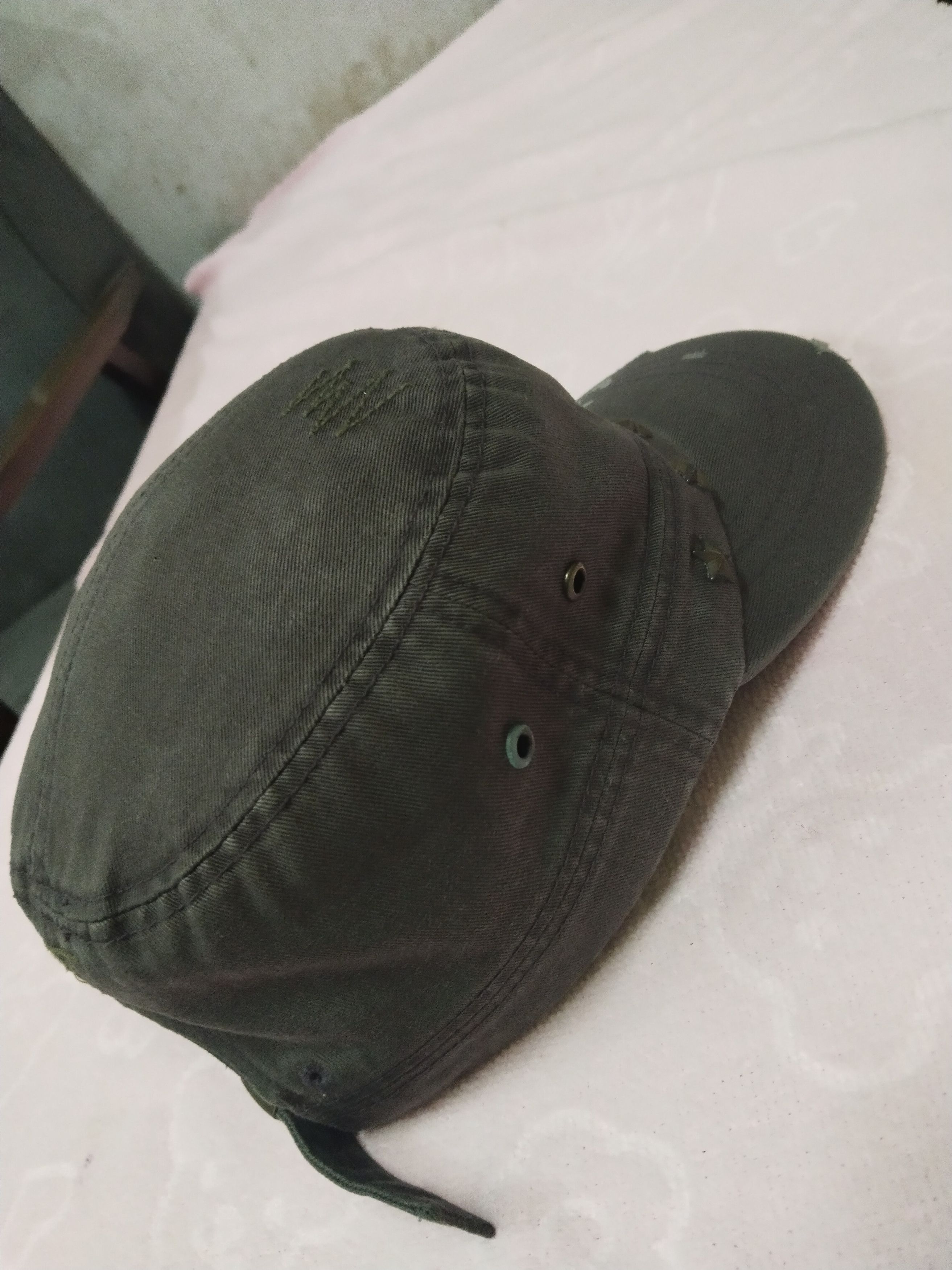 Japanese Brand JEEP VINTAGE STRUDED CADET DISTRESSED STYLE CAP HAT Size ONE SIZE - 4 Thumbnail