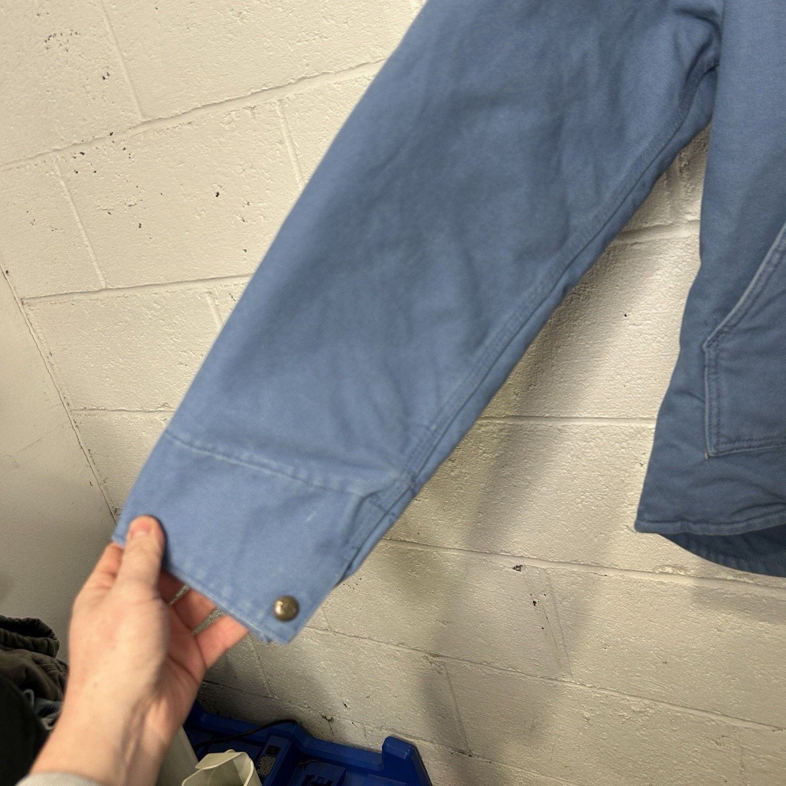 Carhartt Carhartt Sherpa-Lined Canyon Jacket “French Blue” WJ022 FHB Size L / US 10 / IT 46 - 9 Thumbnail