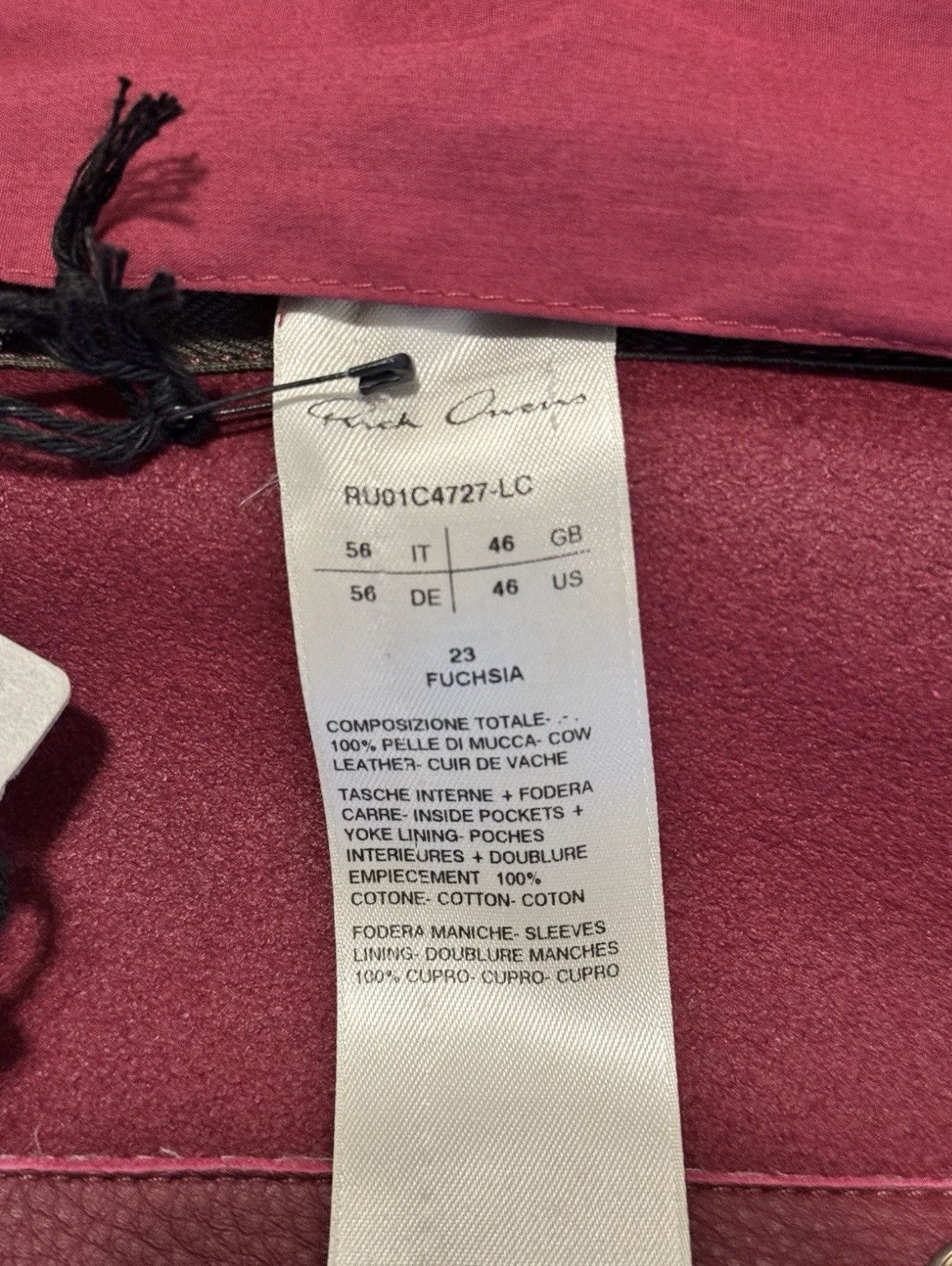 Rick Owens Rick Owens 2023 EDFU Fogpocket 'Fuschia' Overcoat Size: XL Size US XL / EU 56 / 4 - 8 Thumbnail