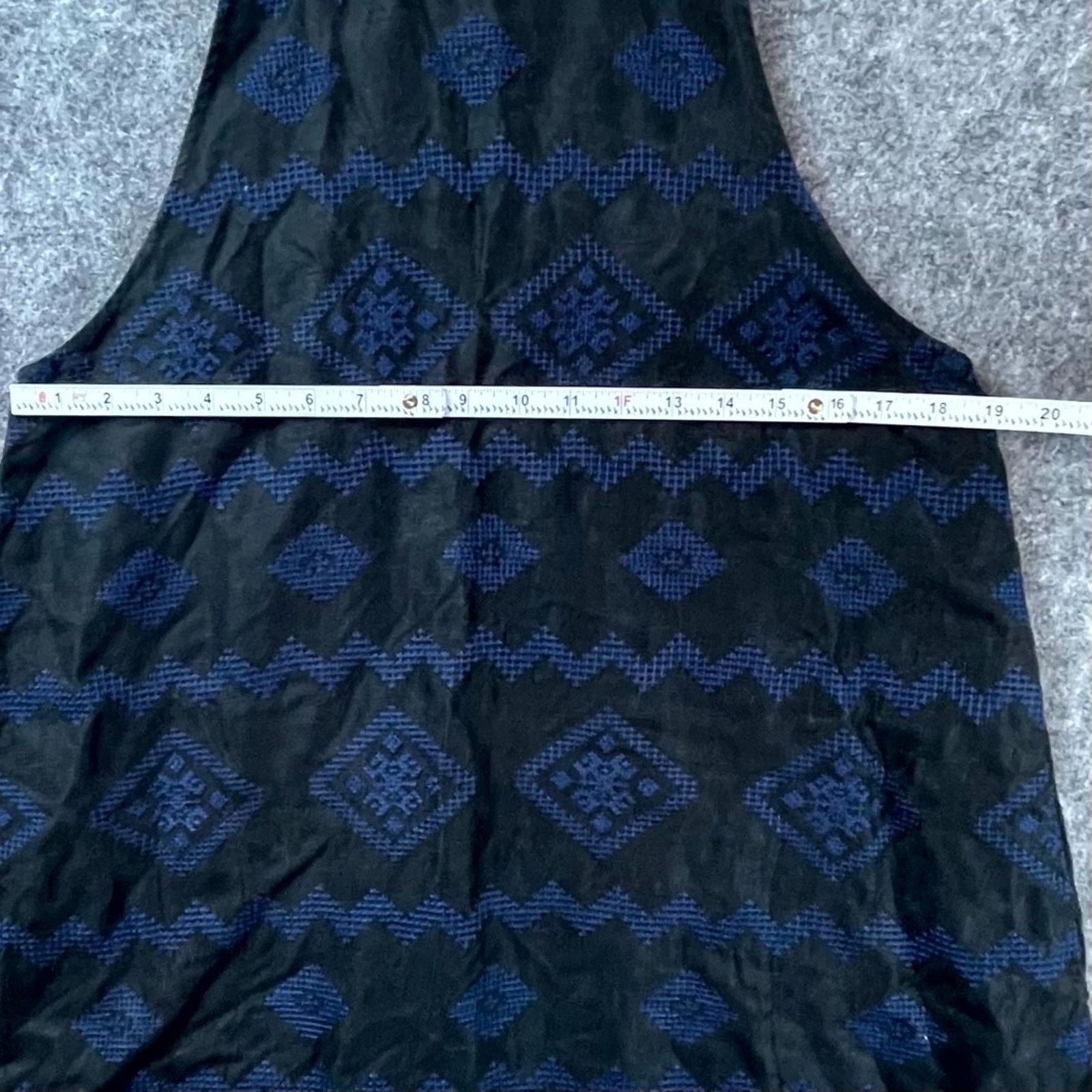 Aritzia Aritzia Wilfred Trompette Dress L Black Blue Summery Swing Size L / US 10 / IT 46 - 3 Thumbnail