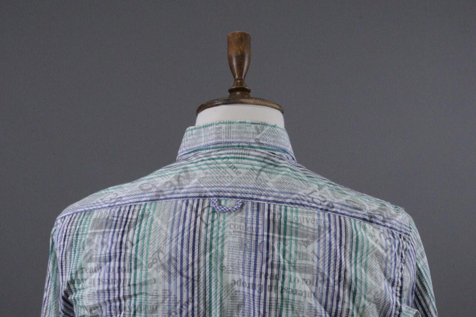 Desigual Desigual Barcelona Multicolor Striped Down Shirt Size L Size US L / EU 52-54 / 3 - 9 Thumbnail