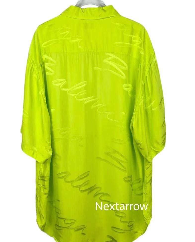 Balenciaga Balenciaga 21 logo printed collar fluorescent green short Size XS / US 0-2 / IT 36-38 - 2 Thumbnail