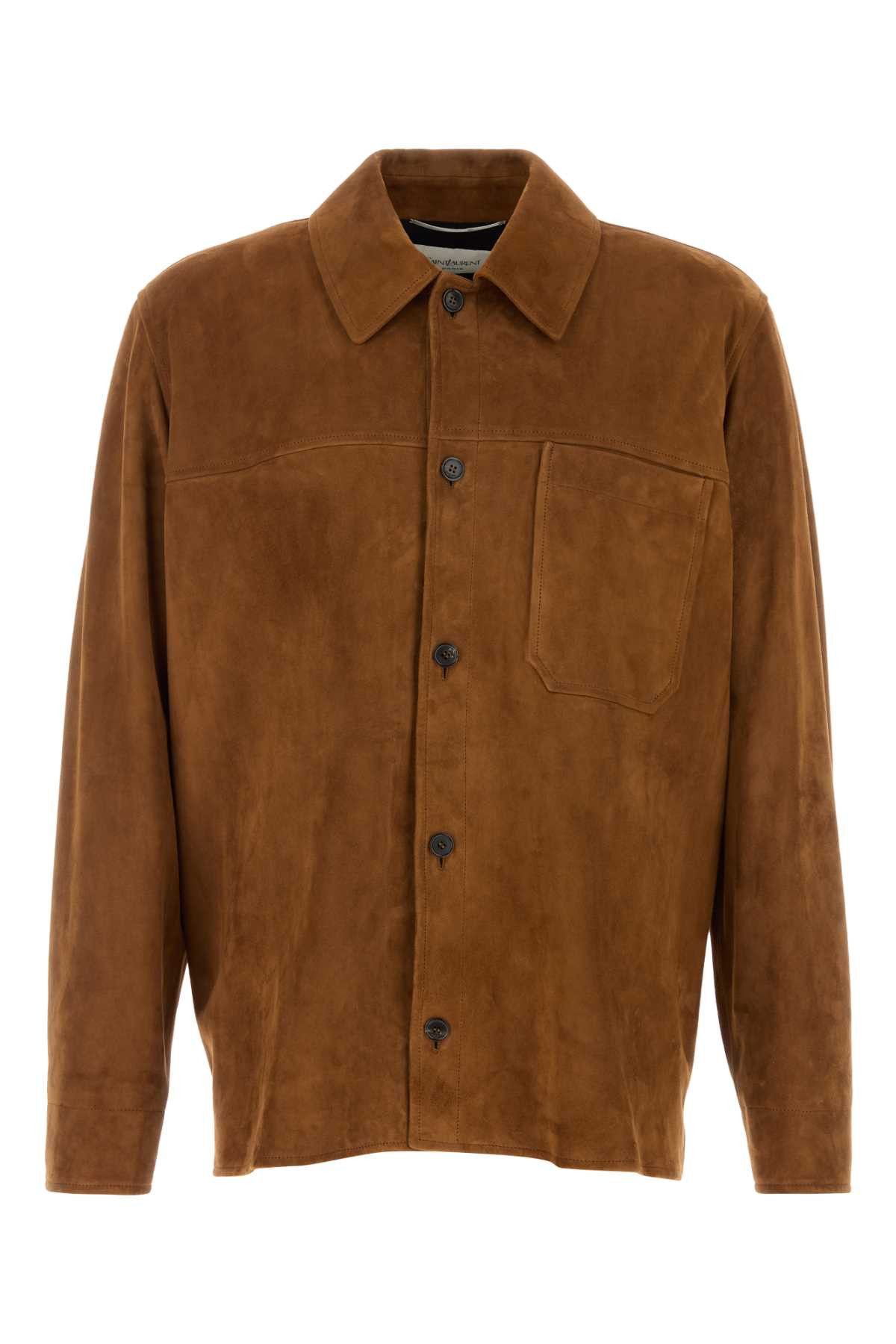 Saint Laurent Paris Caramel Suede Jacket Size US L / EU 52-54 / 3 - 1 Thumbnail