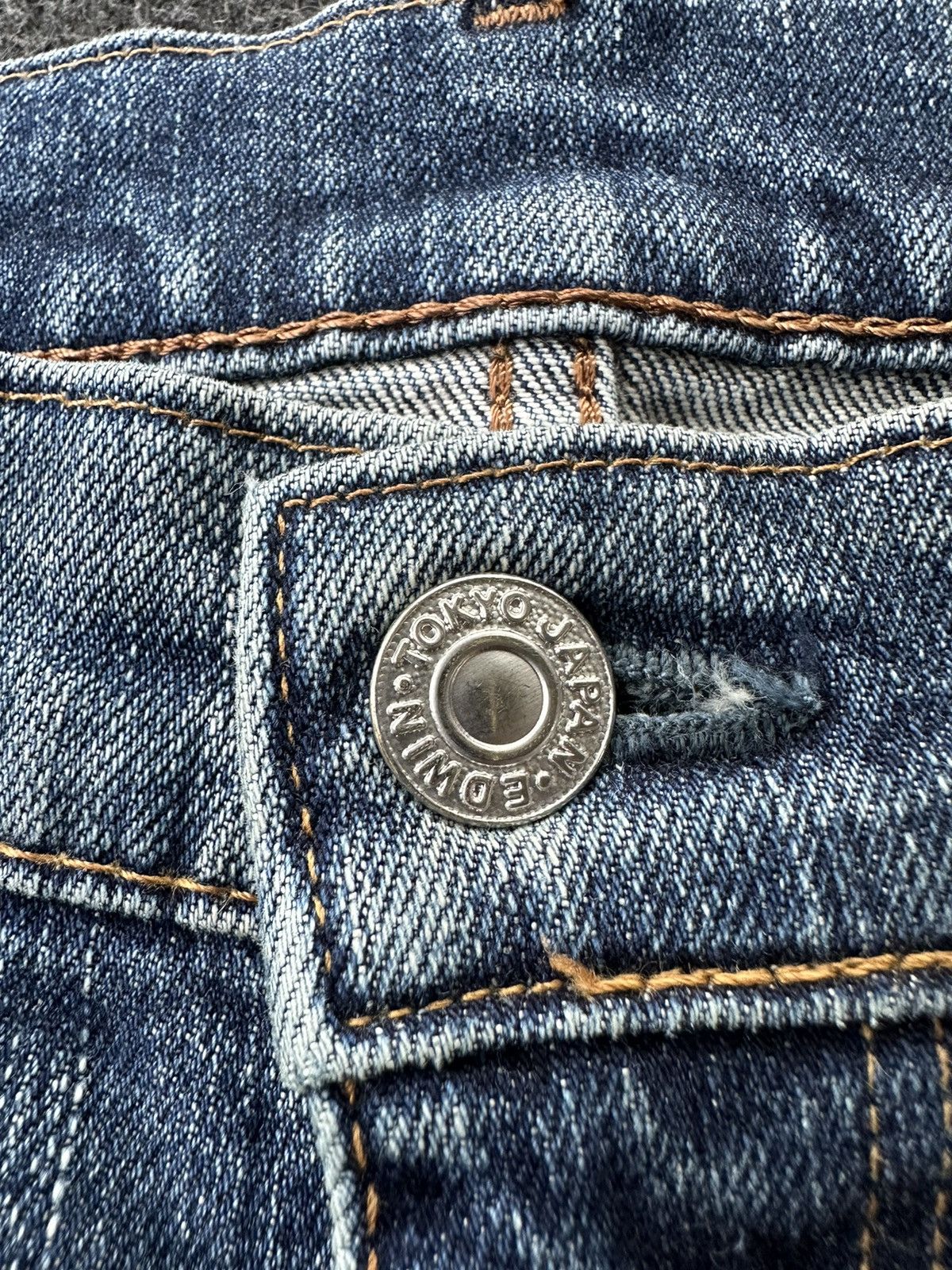 Beauty Beast × Edwin × Vintage Vintage Edwin ESD03 Japan Faded Washed Denim D297 Size US 32 / EU 48 - 9 Thumbnail
