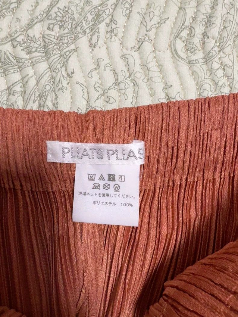 Issey Miyake Issey Miyake size:4 Orange pleated trousers Size 31" - 3 Thumbnail