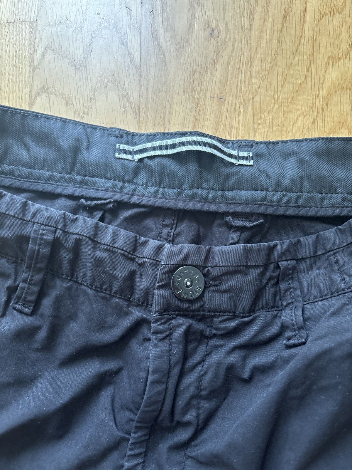 Stone Island Stone Island Black Cargo Pants - 29 Size US 29 - 4 Thumbnail