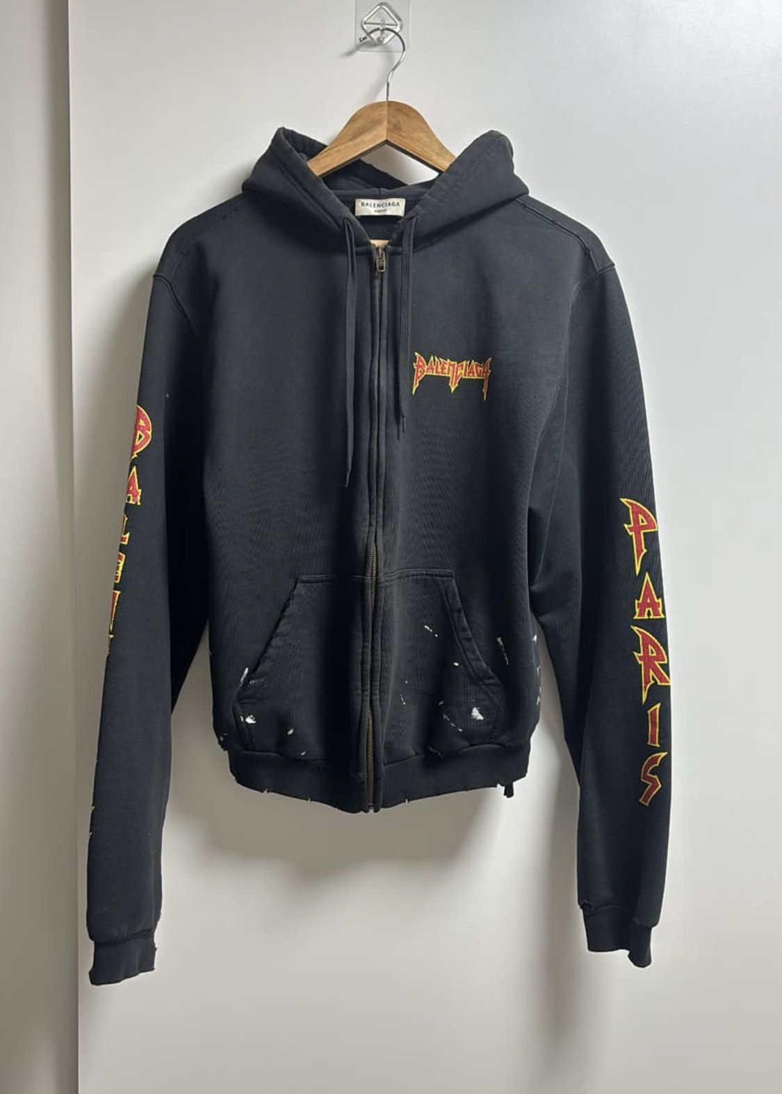 Balenciaga Balenciaga Metallica Zip Hoodie Size US S / EU 44-46 / 1 - 1 Thumbnail