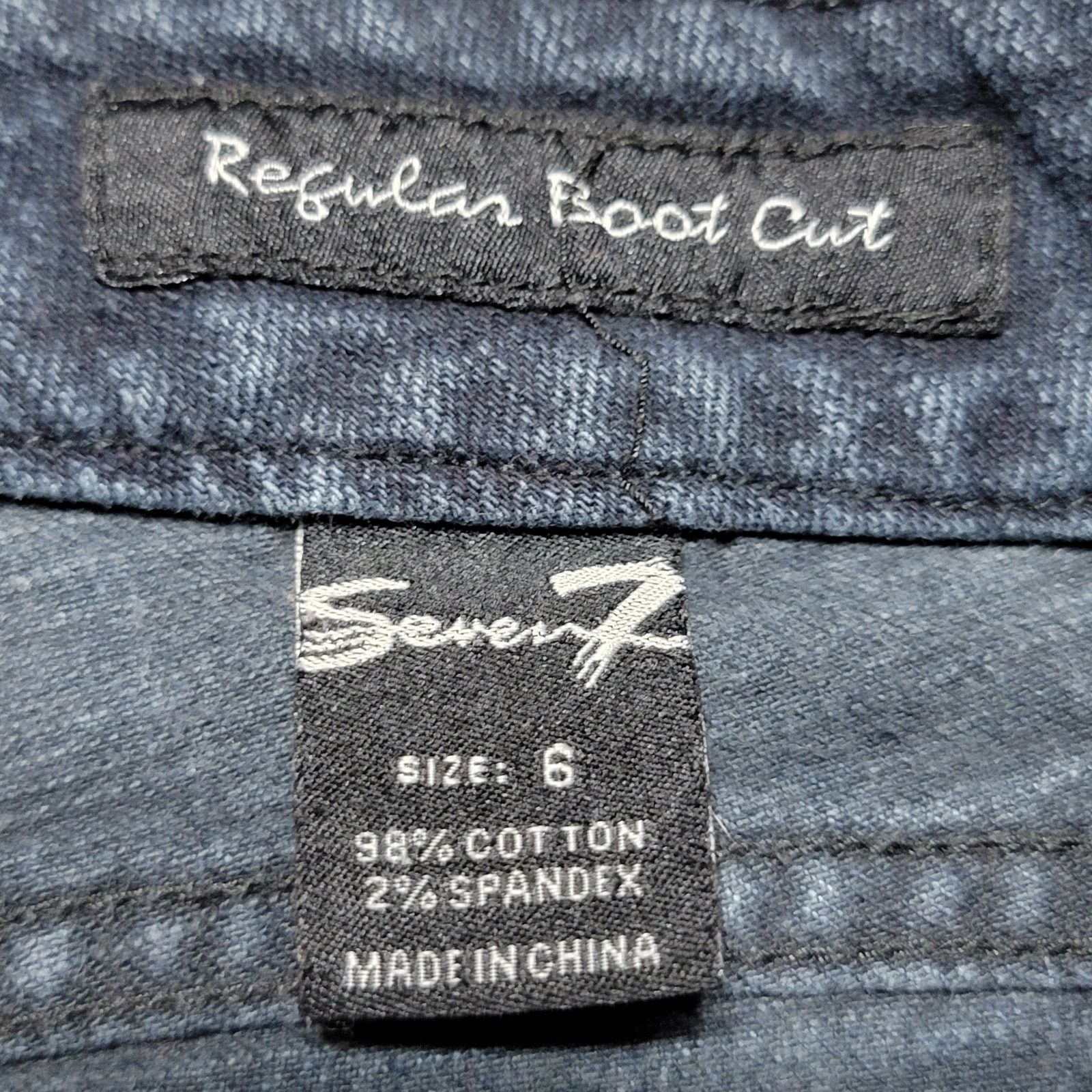 Seven 7 Seven7 Dark Blue Regular Boot Cut Jeans - Size 6 Size 28" / US 6 / IT 42 - 5 Thumbnail