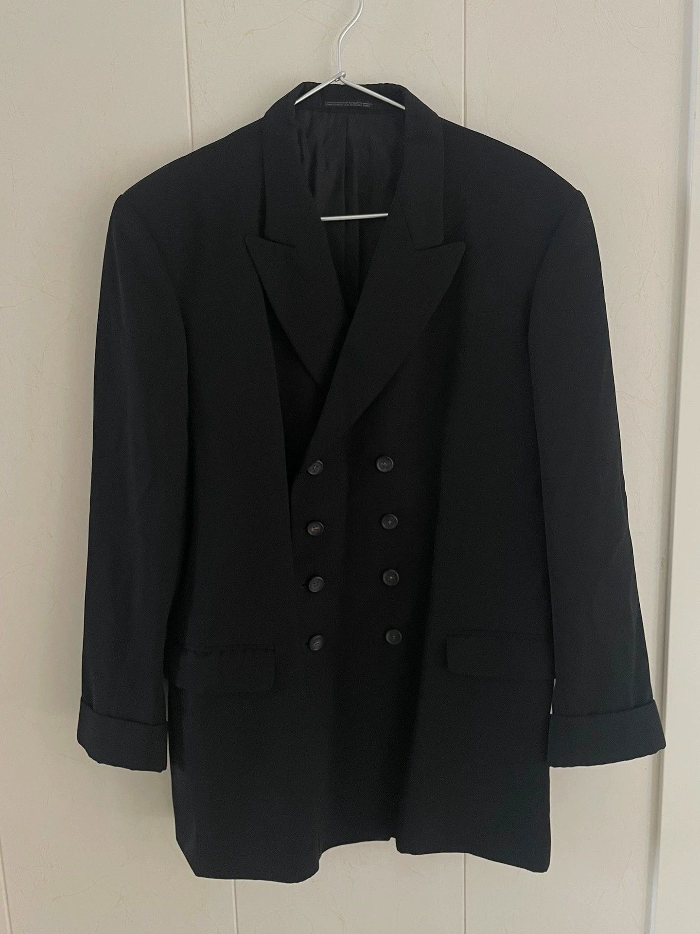 Yohji Yamamoto Yohji Yamamoto 80s Paris Double-Breasted Wool Jacket M Size US M / EU 48-50 / 2 - 1 Thumbnail