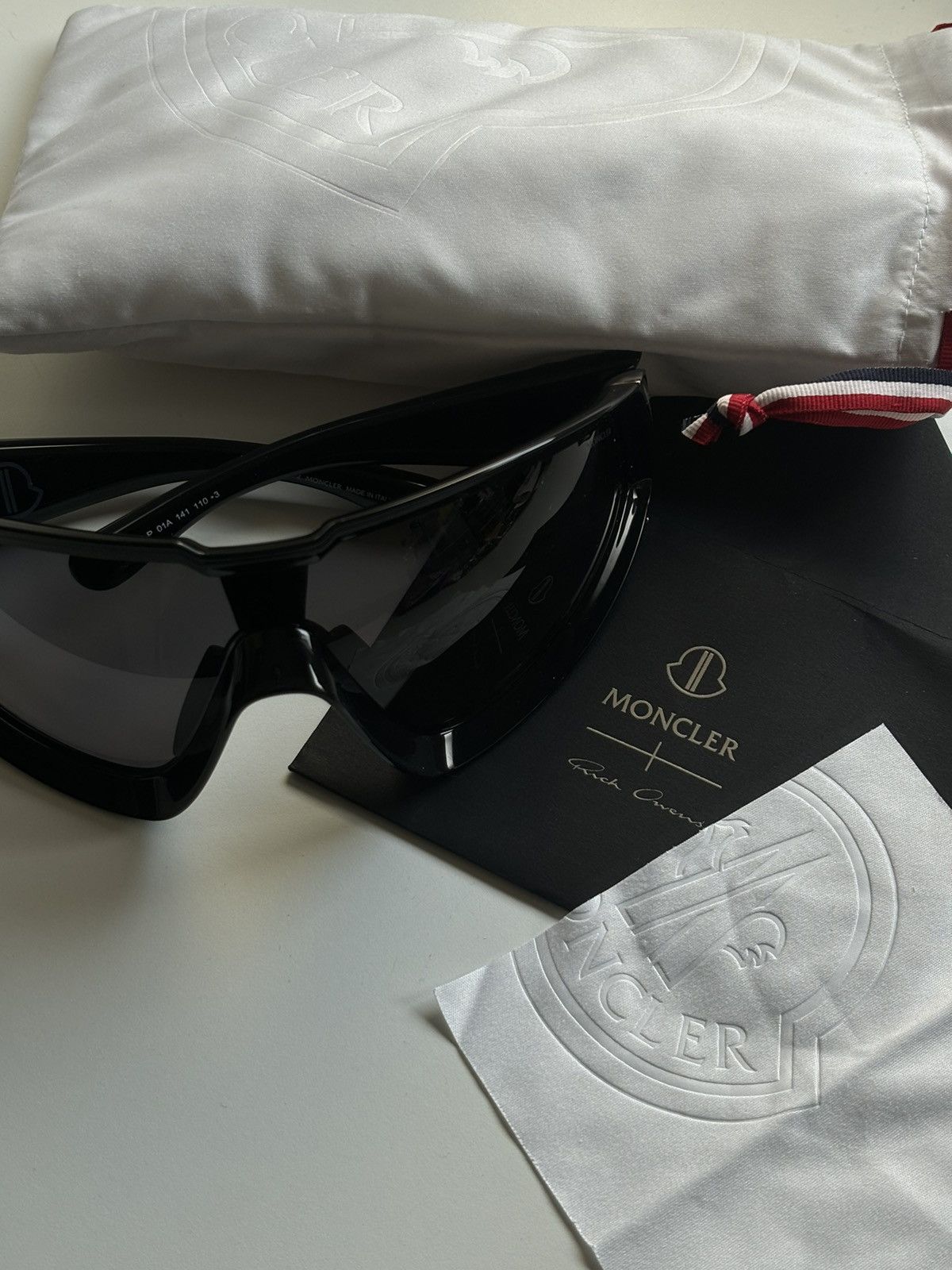 rick owens×moncler 23aw sunglasses Black Rick Owens x Moncler Rick Owens