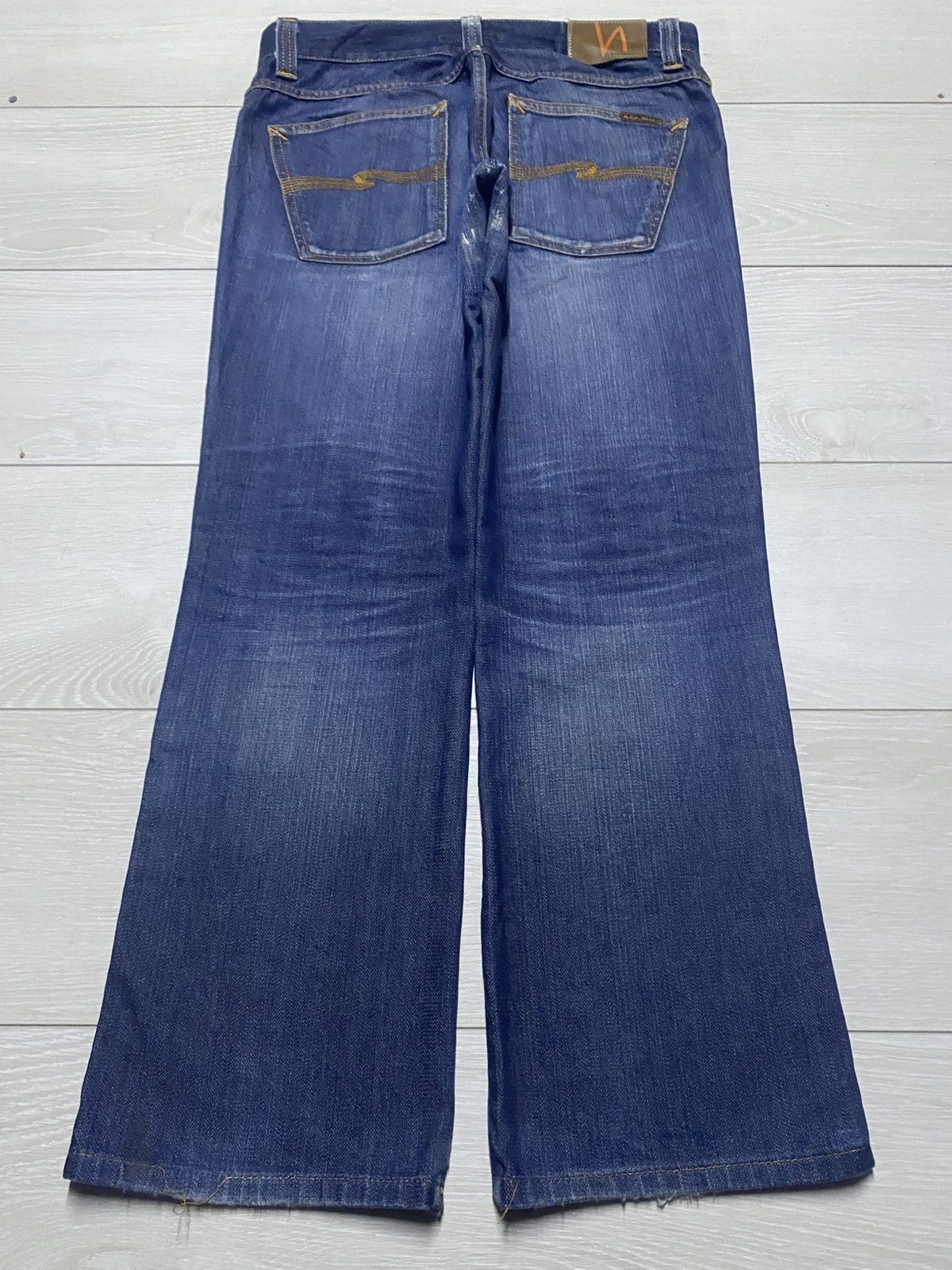 Nudie Jeans Vintage Nudie Jeans Repair Straight Loose Slim Jeans Size US 32 / EU 48 - 2 Thumbnail