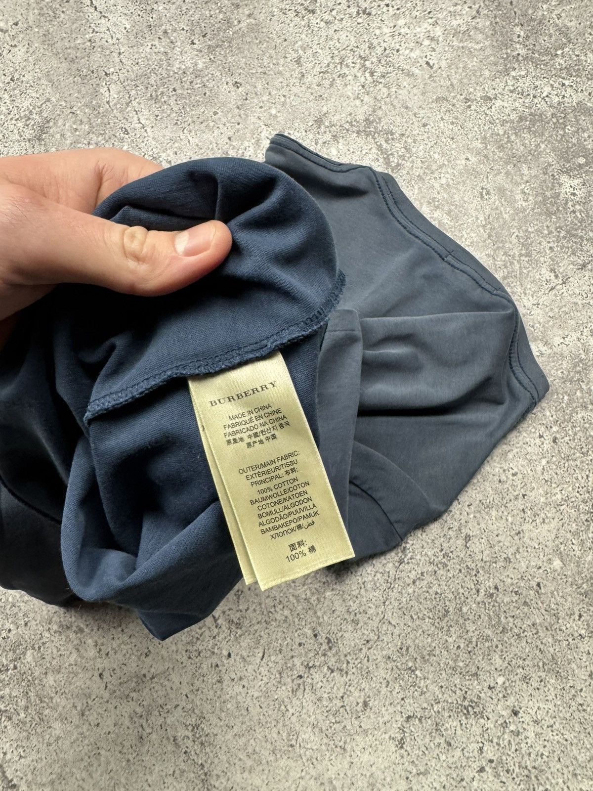 Burberry Crazy Vintage Y2K Faded Burberry Trashed T Shirt Logo Japan Size US L / EU 52-54 / 3 - 8 Thumbnail