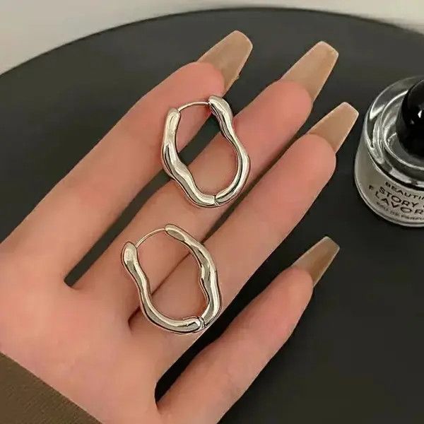Jewelry Irregular Hoop Earring Size ONE SIZE - 4 Thumbnail