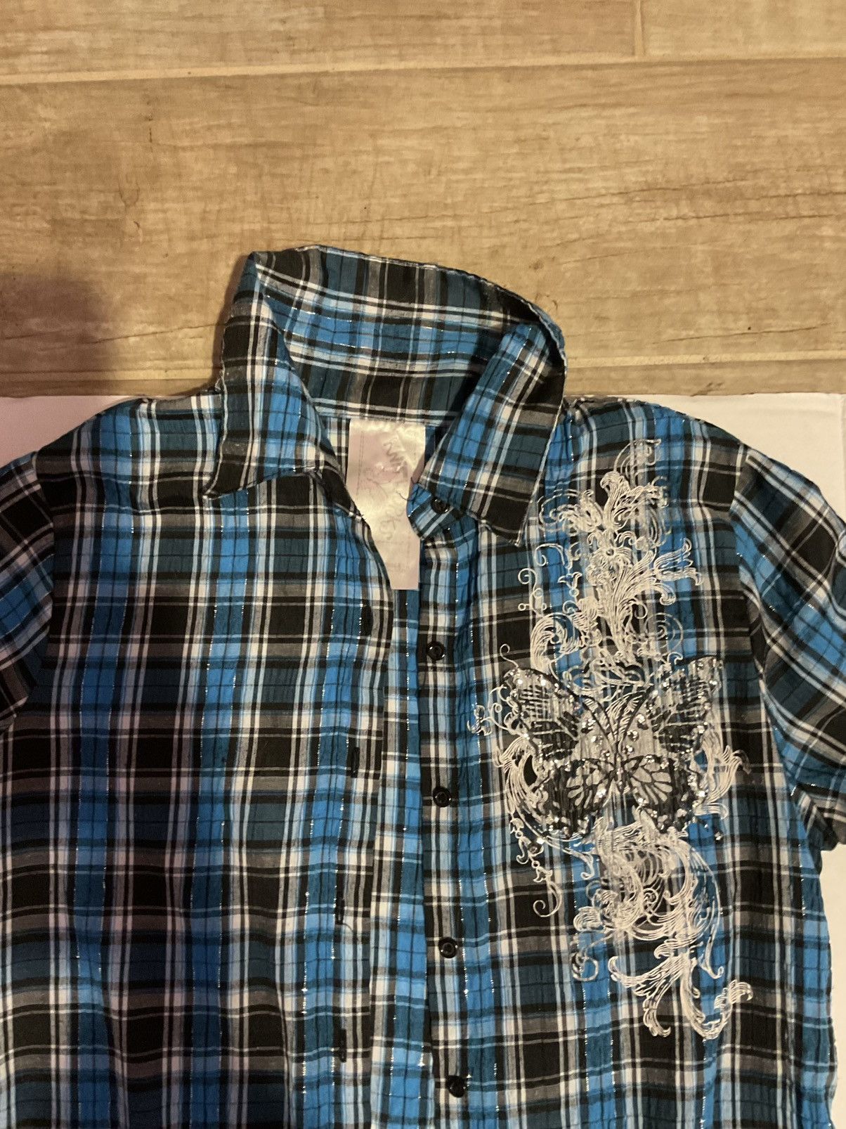 Other × Vintage Butterfly flannel ( half sleeve ) Size S / US 4 / IT 40 - 4 Thumbnail