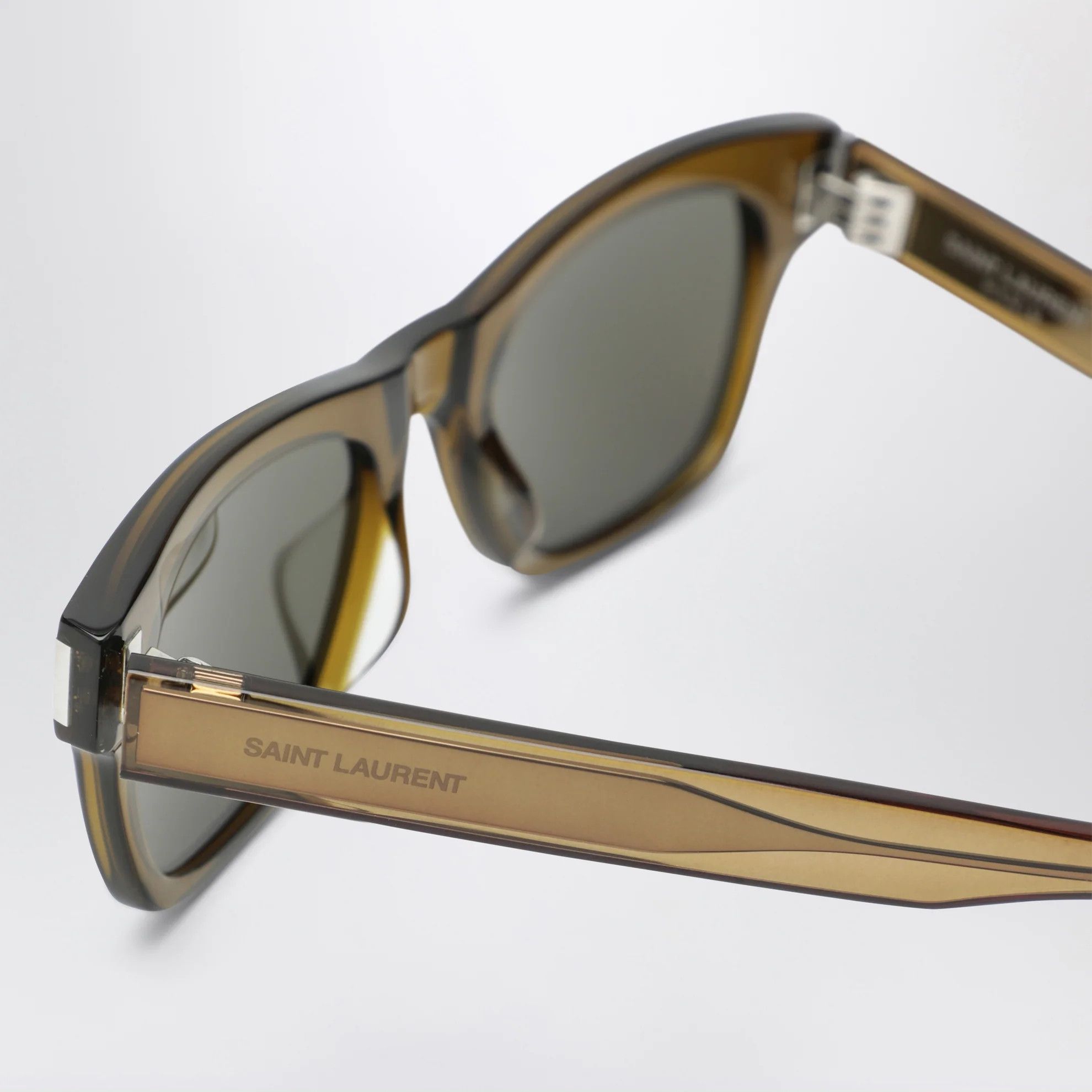 Saint Laurent Paris o1d2blof0526 Size: OS / Rectangular Sunglasses in Olive Size ONE SIZE - 3 Thumbnail