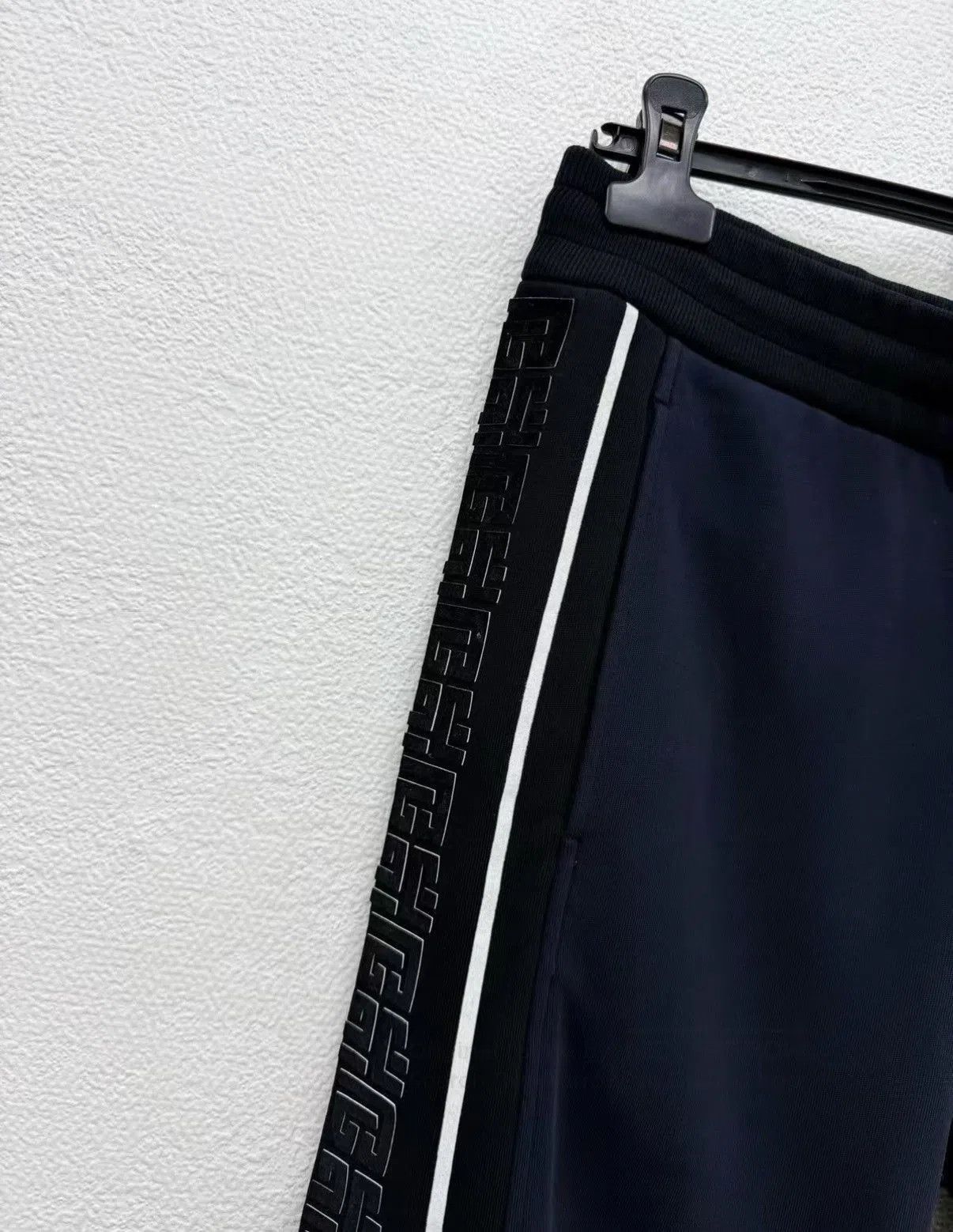 Balmain Black Side-Stripe Sweatpants with Drawstring Waist. Size US 38 / EU 54 - 2 Thumbnail