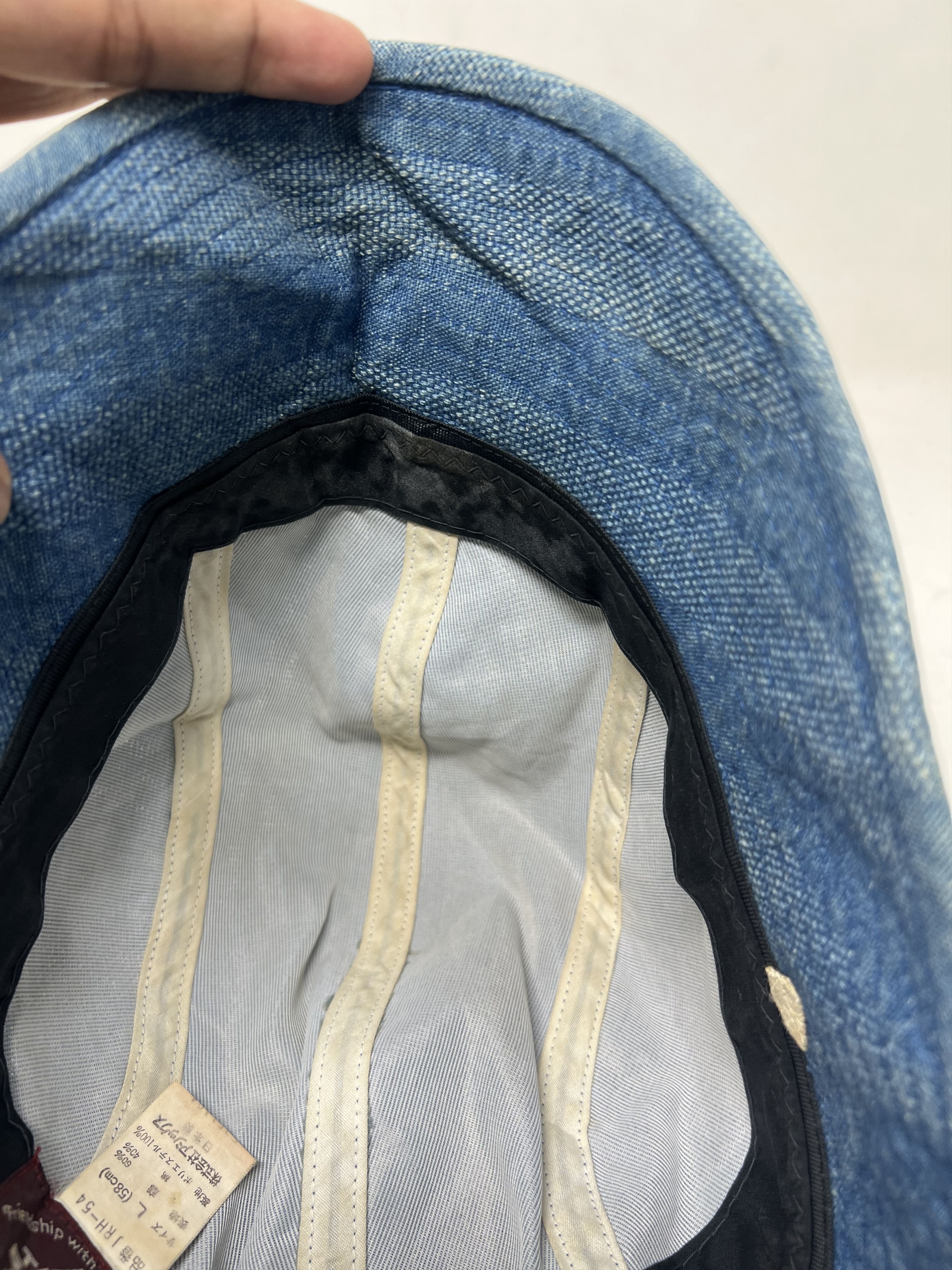 Japanese Brand Janeriver Kendo Indigo Workwear Bucket Hat Size ONE SIZE - 10 Thumbnail