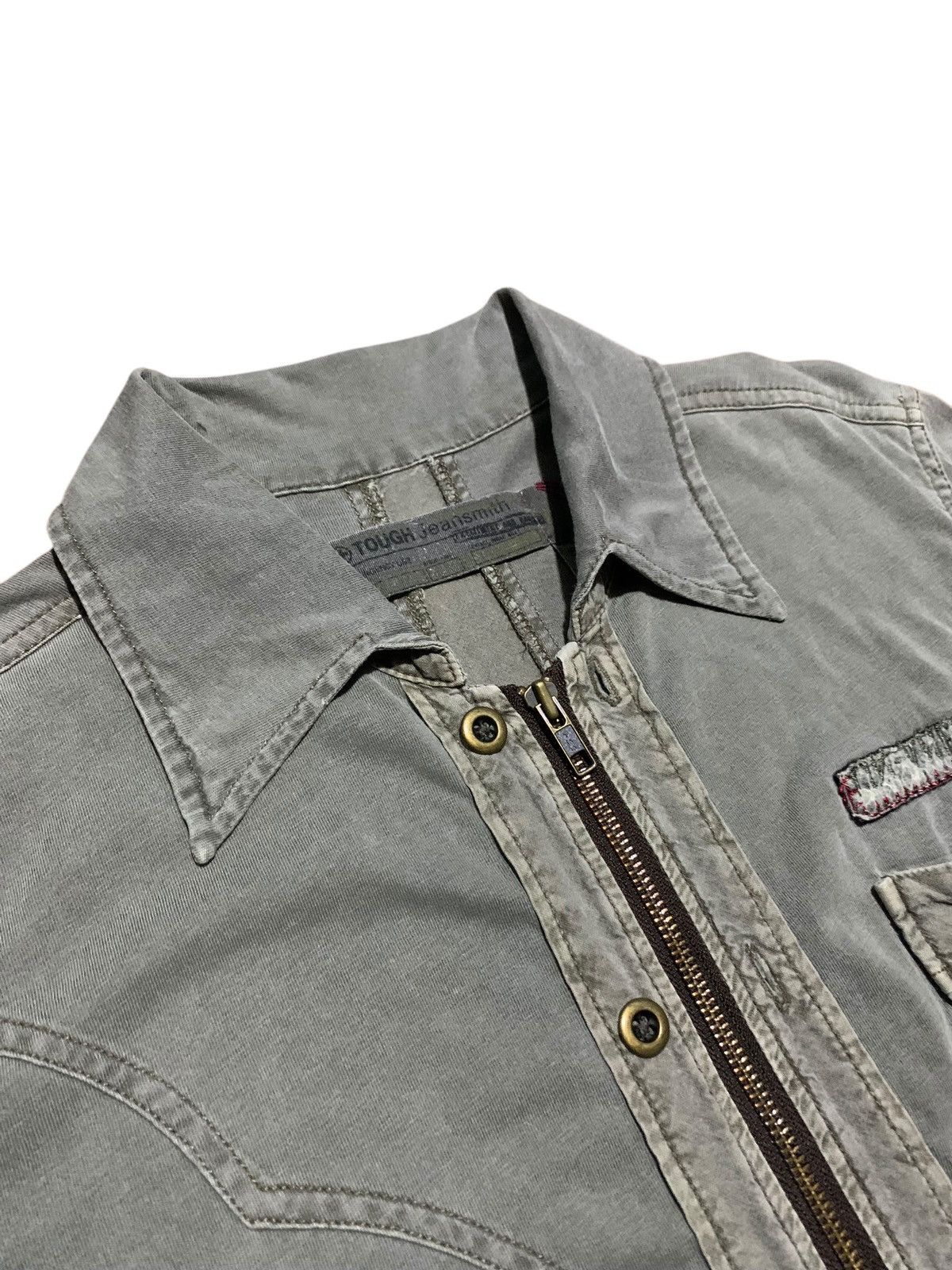 If Six Was Nine Vtg Tough Jeansmith distressed western zip metalbutton polos Size US M / EU 48-50 / 2 - 5 Thumbnail