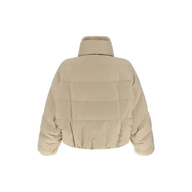 Brunello Cucinelli BRUNELLO CUCINELLI Beige Cropped down Jacket New & Authentic Size XS / US 0-2 / IT 36-38 - 2 Thumbnail