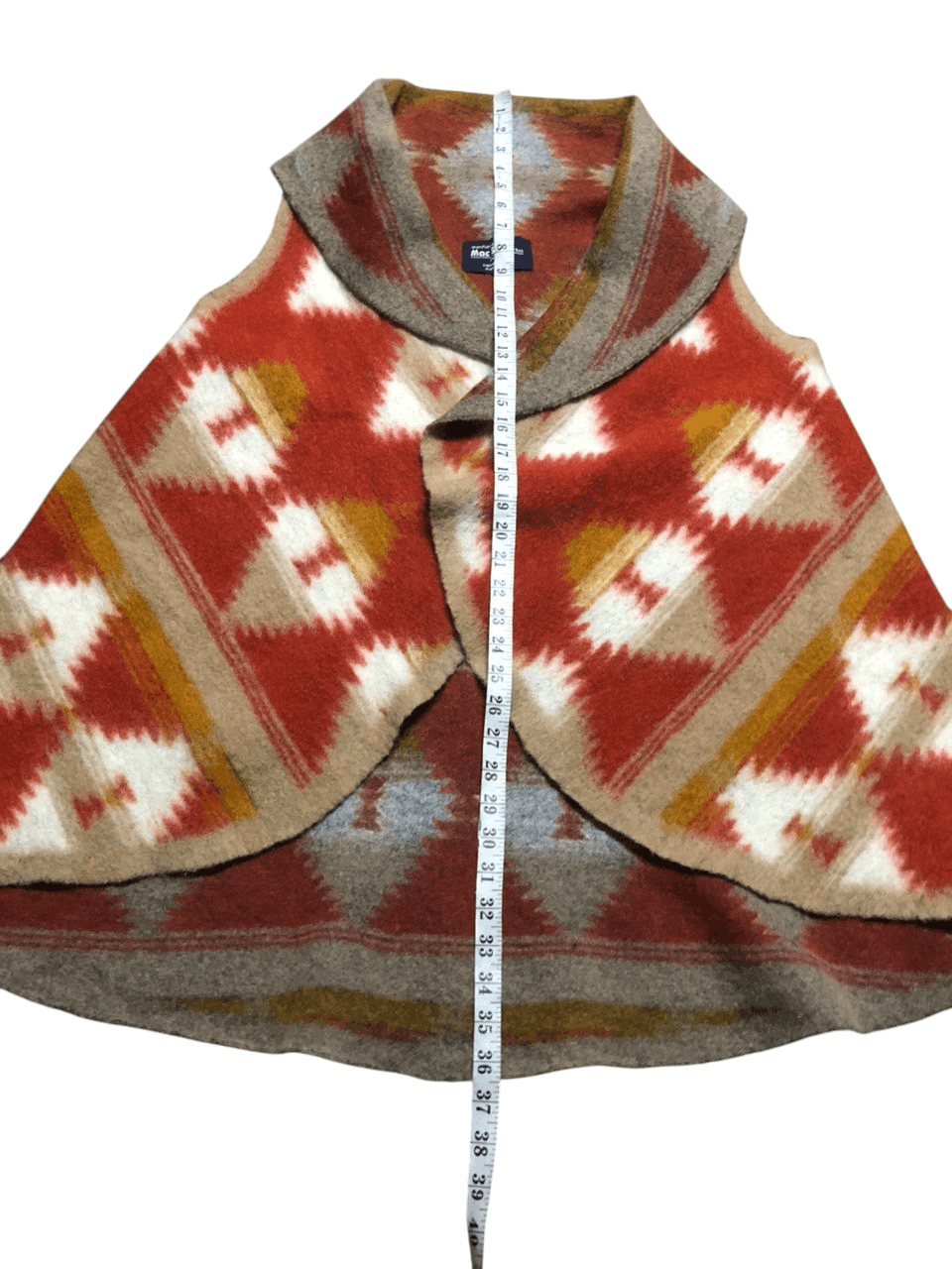 Native Vintage Mac & Co Navajo Buttonless Knitted Fabric (Italy) Size M / US 6-8 / IT 42-44 - 15 Thumbnail