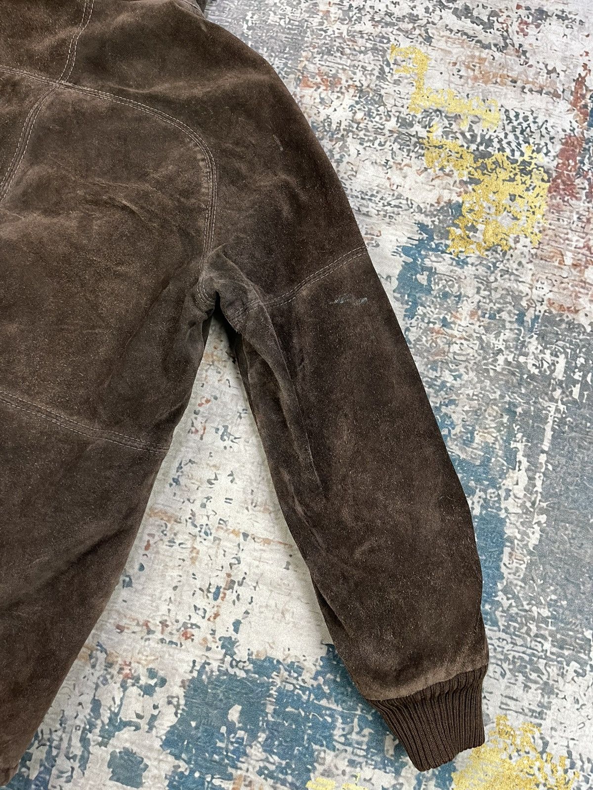 Vera Pelle Vera Pelle Suede Leather Sherpa Lined Jackets Size US L / EU 52-54 / 3 - 9 Thumbnail