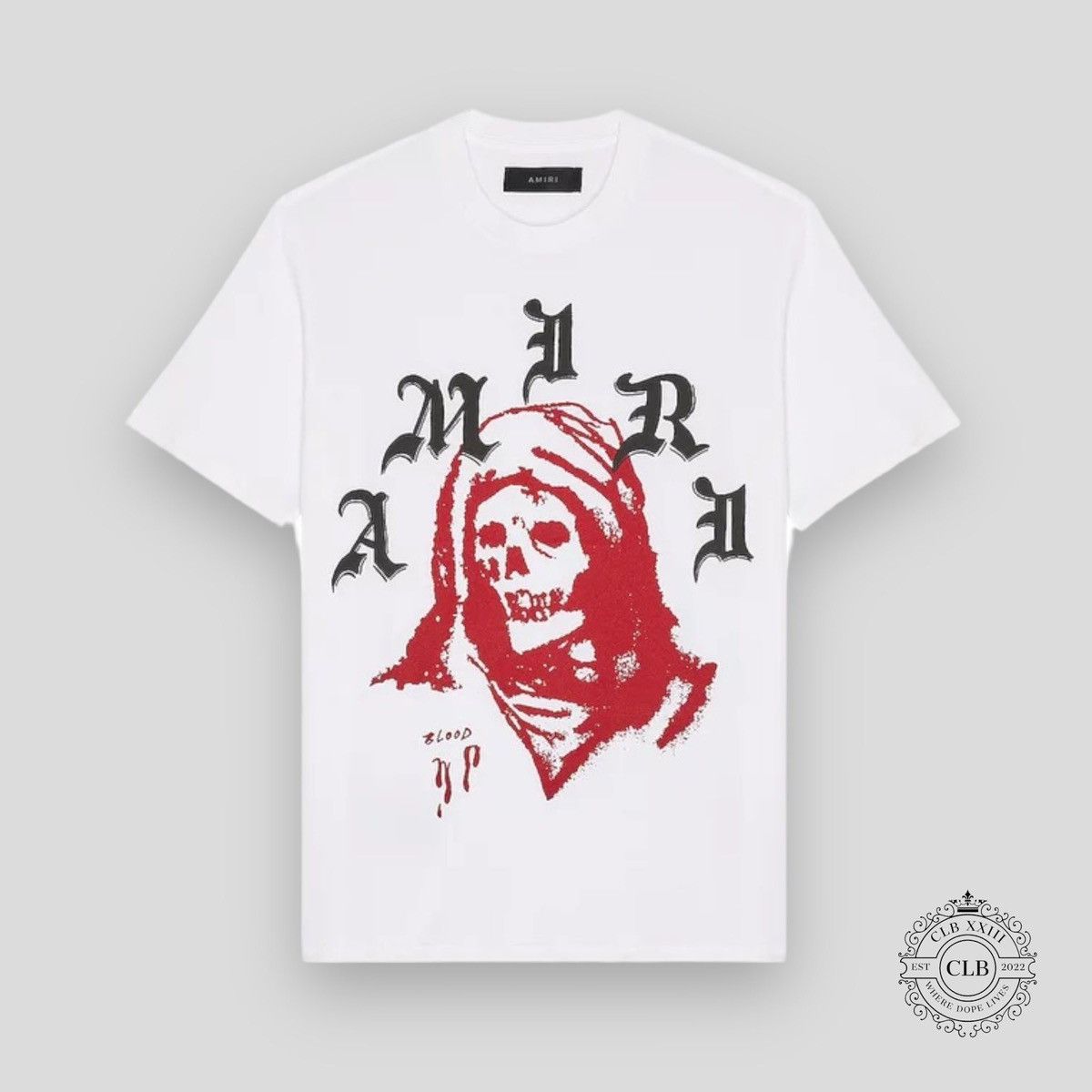 image of Amiri Wes Lang Solar Kings Tee - White, Men's (Size Small)