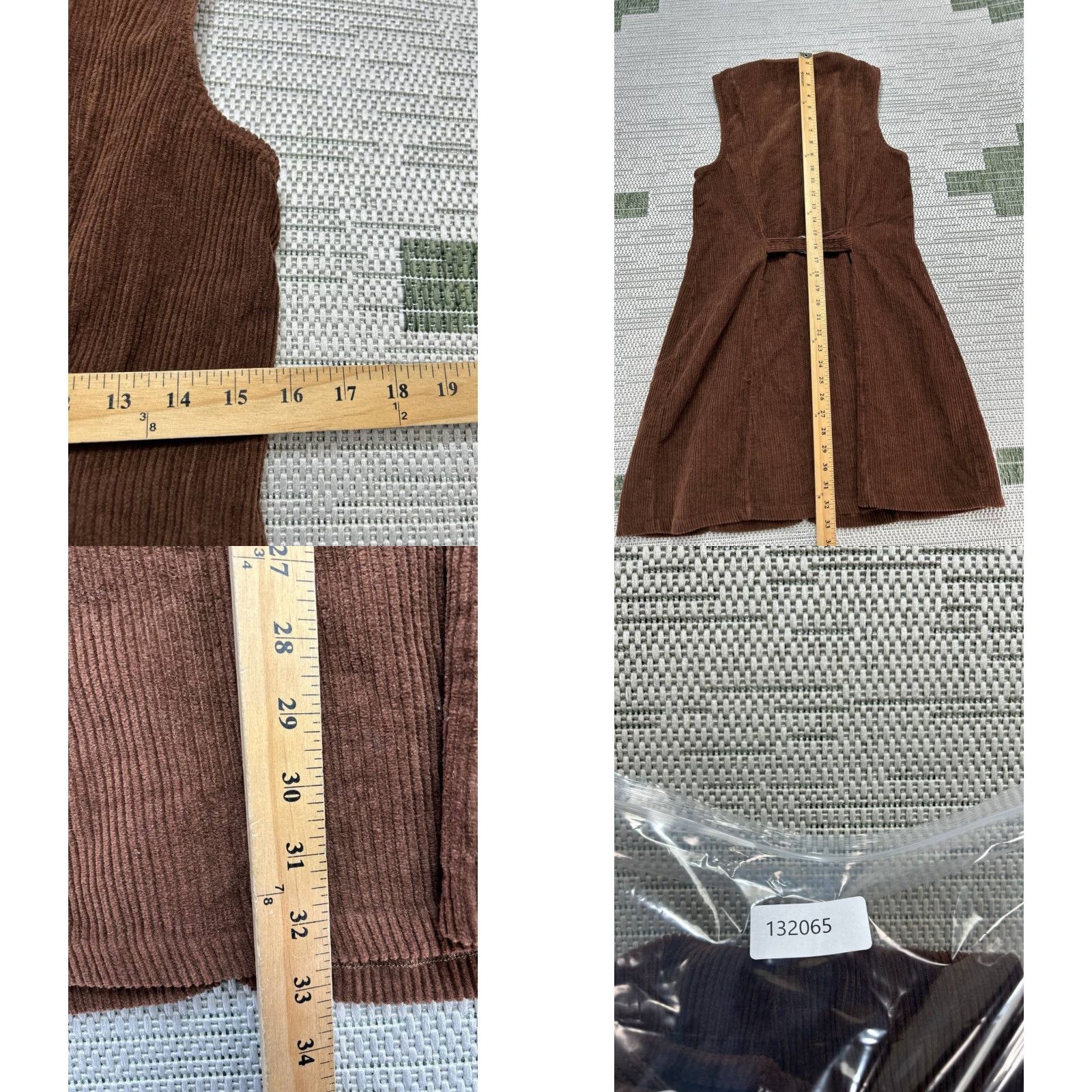 Reformation Reformation Dress Womens 10 Brown Cotton Corduroy Bodycon Dress Size L / US 10 / IT 46 - 8 Thumbnail