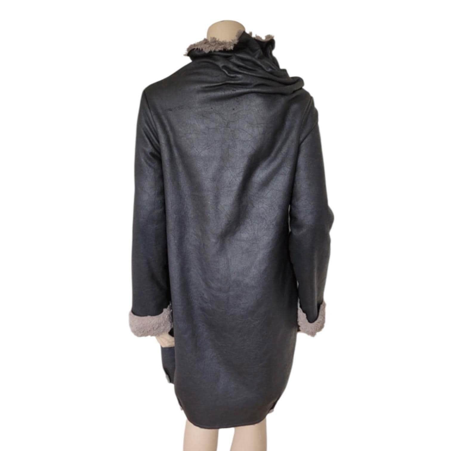 Cop Copine The Cop Copine Draped Slouchy Long Fur Coat Size ONE SIZE - 7 Thumbnail