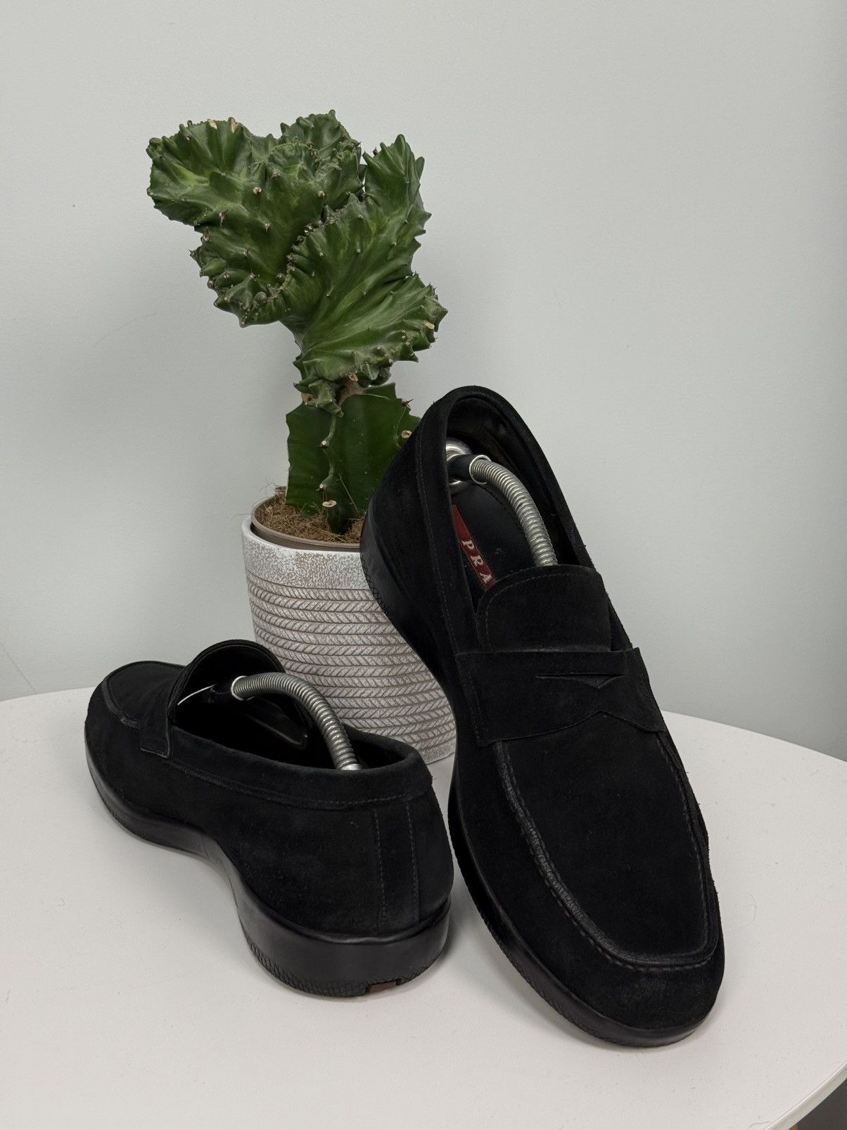 Prada PRADA Suede Loafers Black shoes Car Size US 11 / EU 44 - 6 Thumbnail