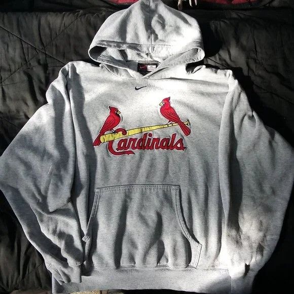 MLB × Nike × Vintage Vintage Nike St. Louis Cardinals Hoodie Sweatshirt Mid Size US XL / EU 56 / 4 - 2 Thumbnail