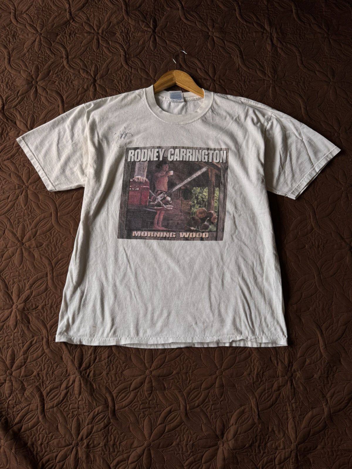 Band Tees Vintage Rodney carrington morning wood tour 2001 Size US XL / EU 56 / 4 - 1 Thumbnail