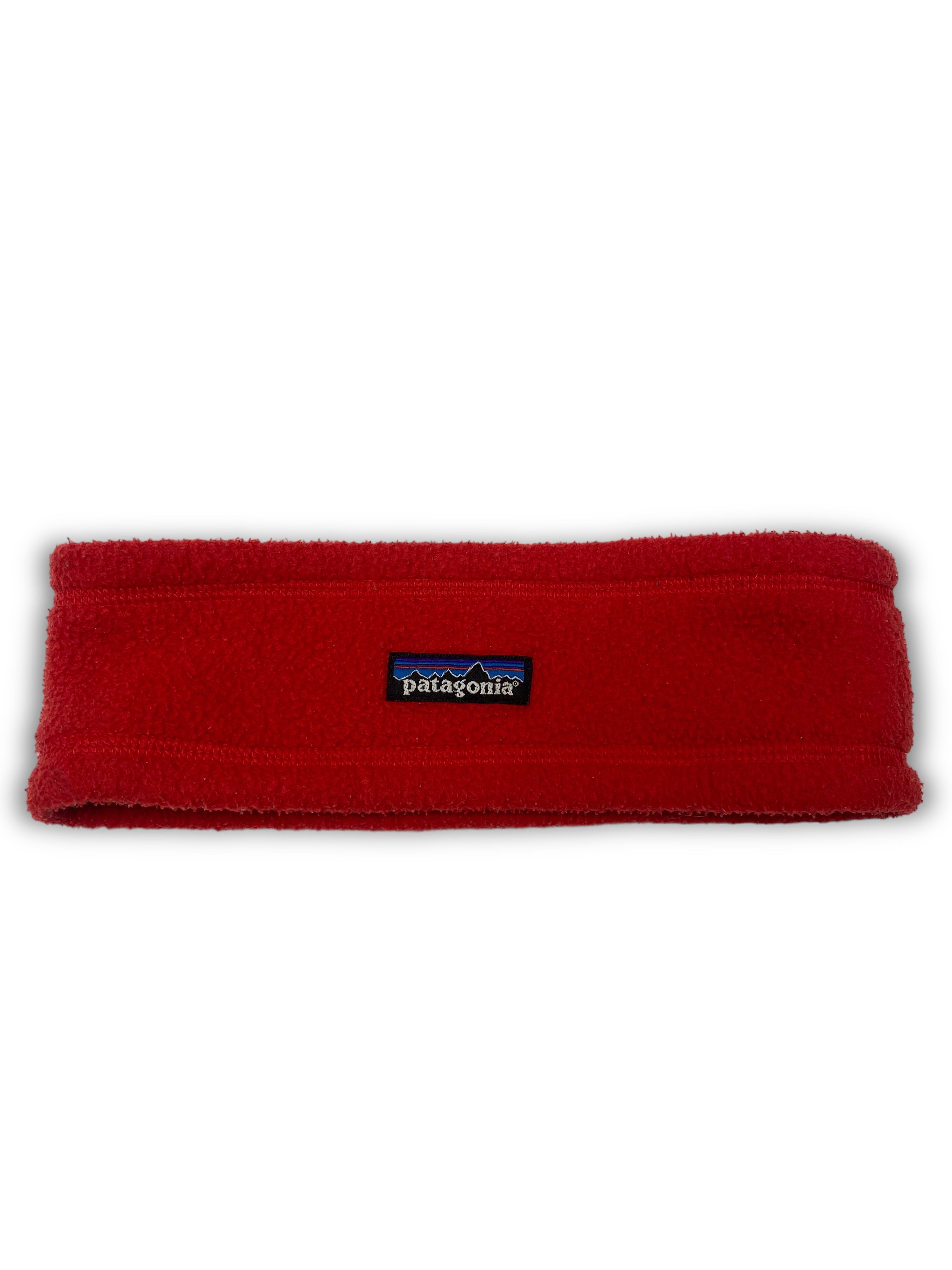 Pre-owned 1990x Clothing X Made In Usa 90's Vintage Patagonia Red Fleece Headband Y2k M556 In Raspberry