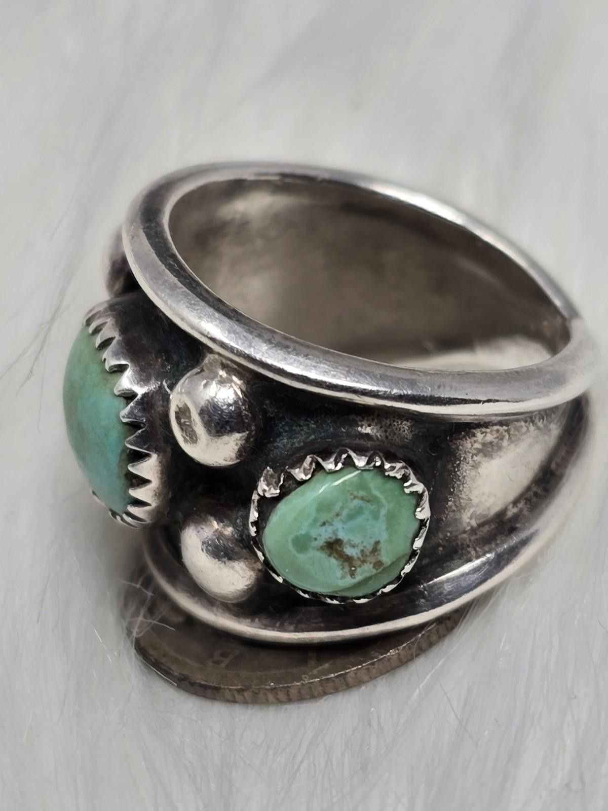 Other Vintage Turquoise 3-Stone Ring Sz 6.75 Southwestern Size ONE SIZE - 8 Thumbnail