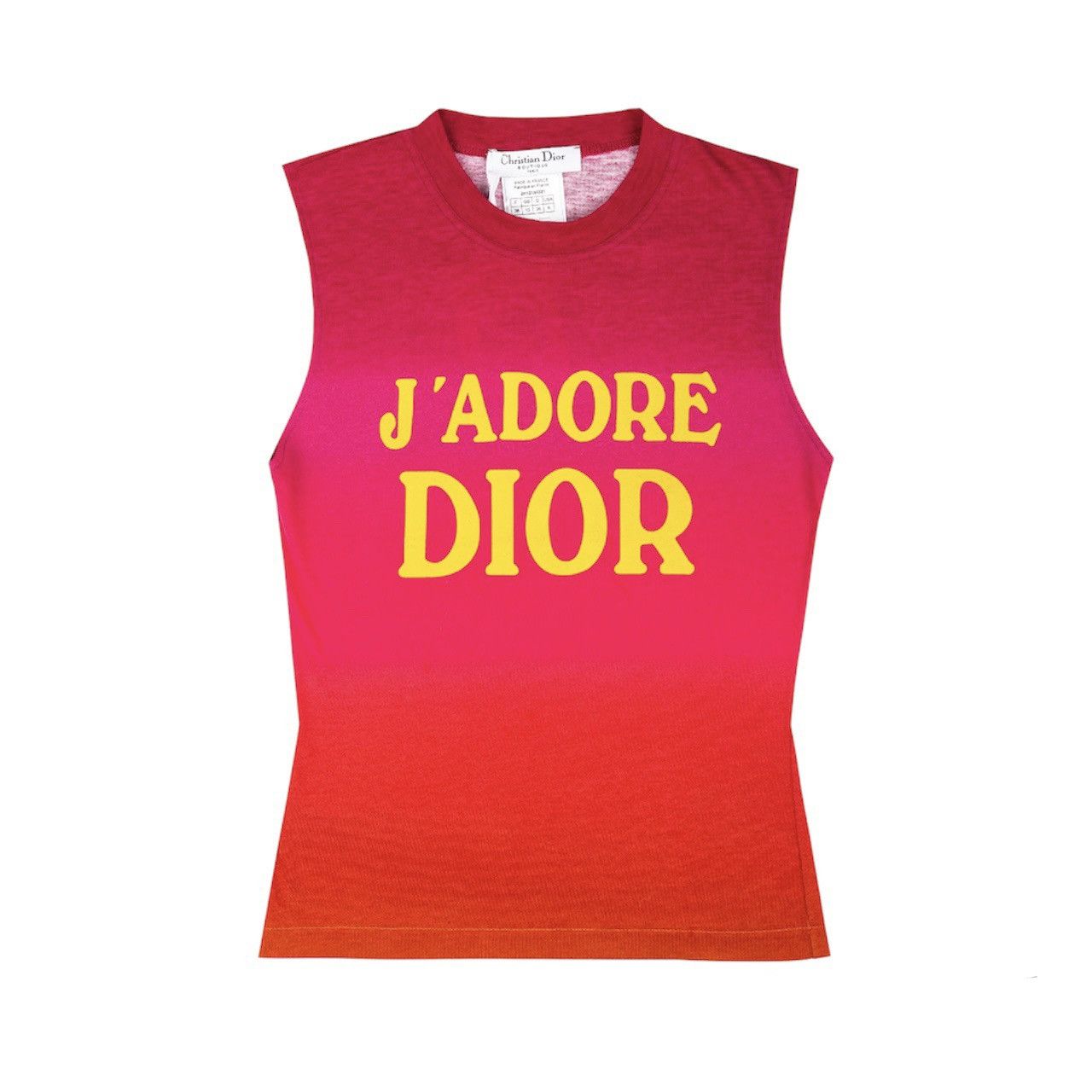 image of Dior J’Adore Gradient World Champion 1947 Tank in Pink, Women's (Size XS)