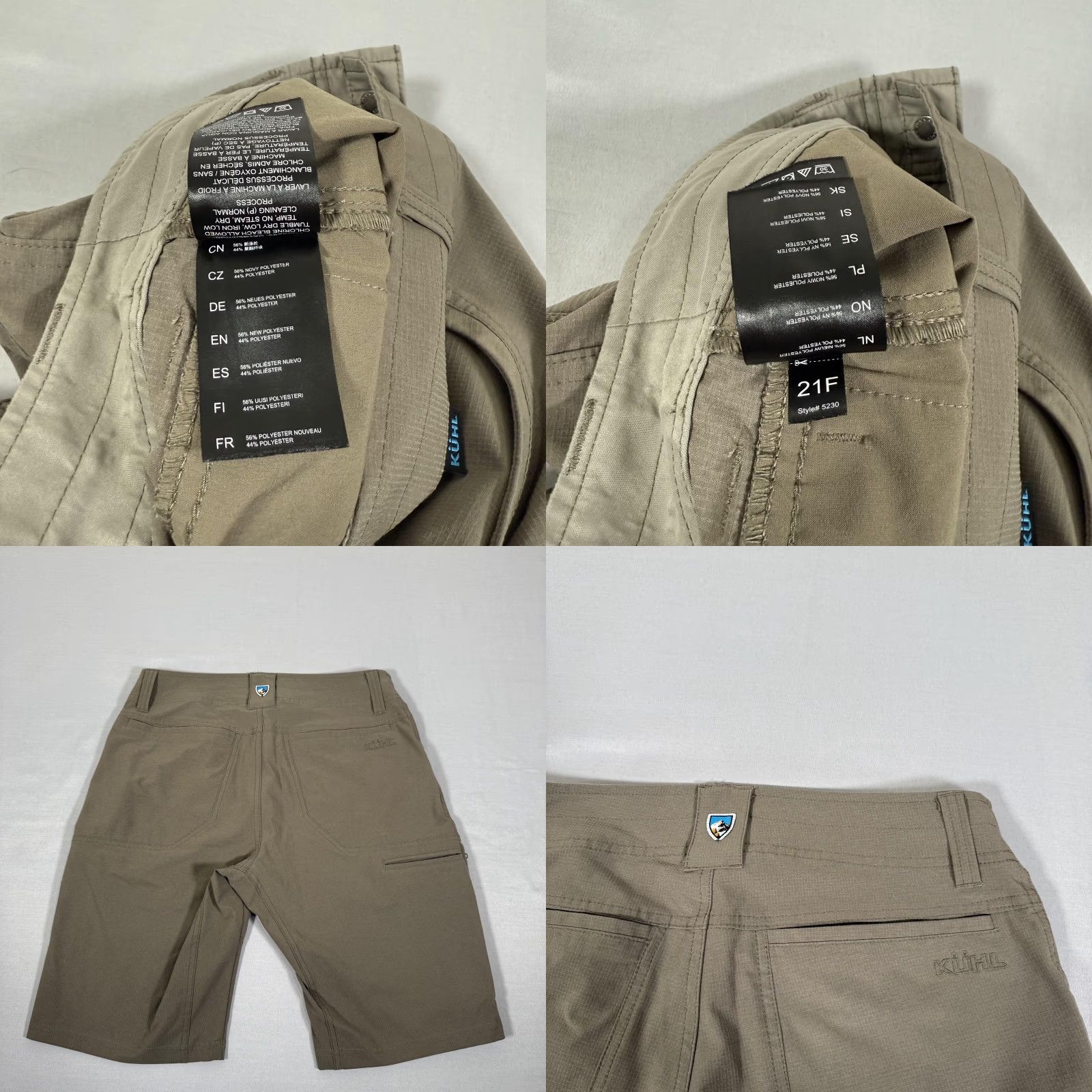 Vintage Kuhl Shorts Mens 30 Tan Cargo Silencr Hiking Trail Zip Pocket Outdoor Stretch Size US 30 / EU 46 - 8 Thumbnail