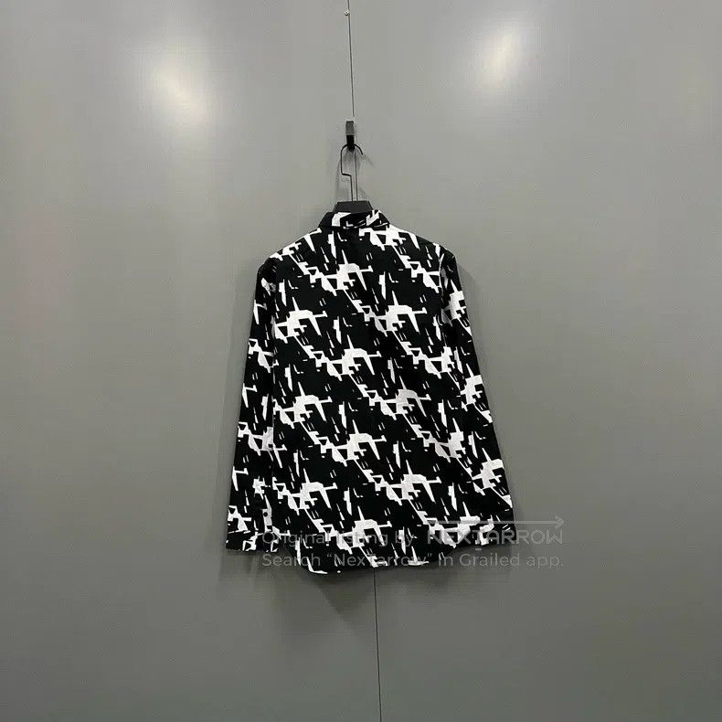 Dior Dior Size39 Black and white geometric shirt Size US XXS / EU 40 - 2 Thumbnail