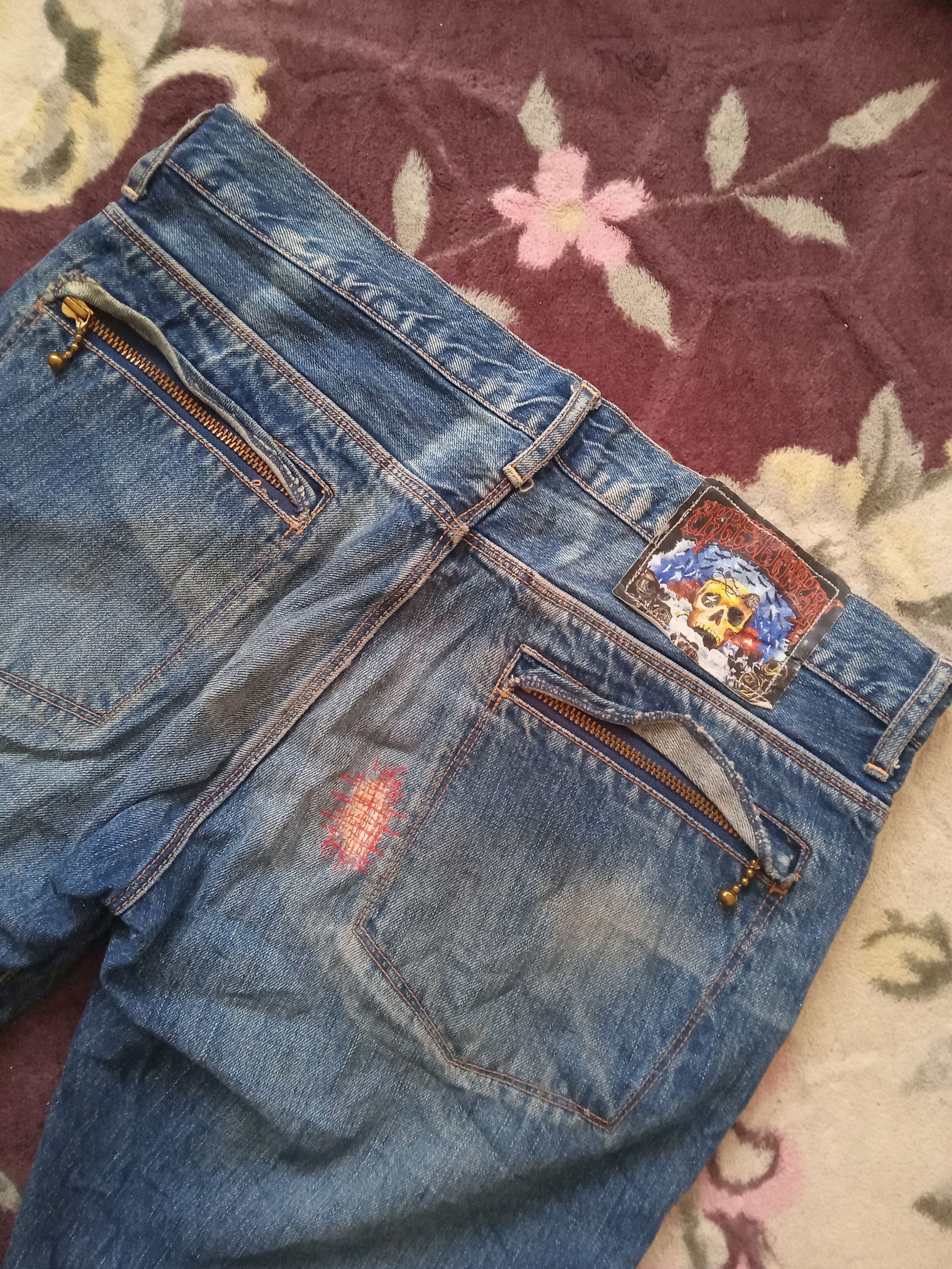 Japanese Brand RNA inc Distressed Jeans Size US 33 - 6 Thumbnail