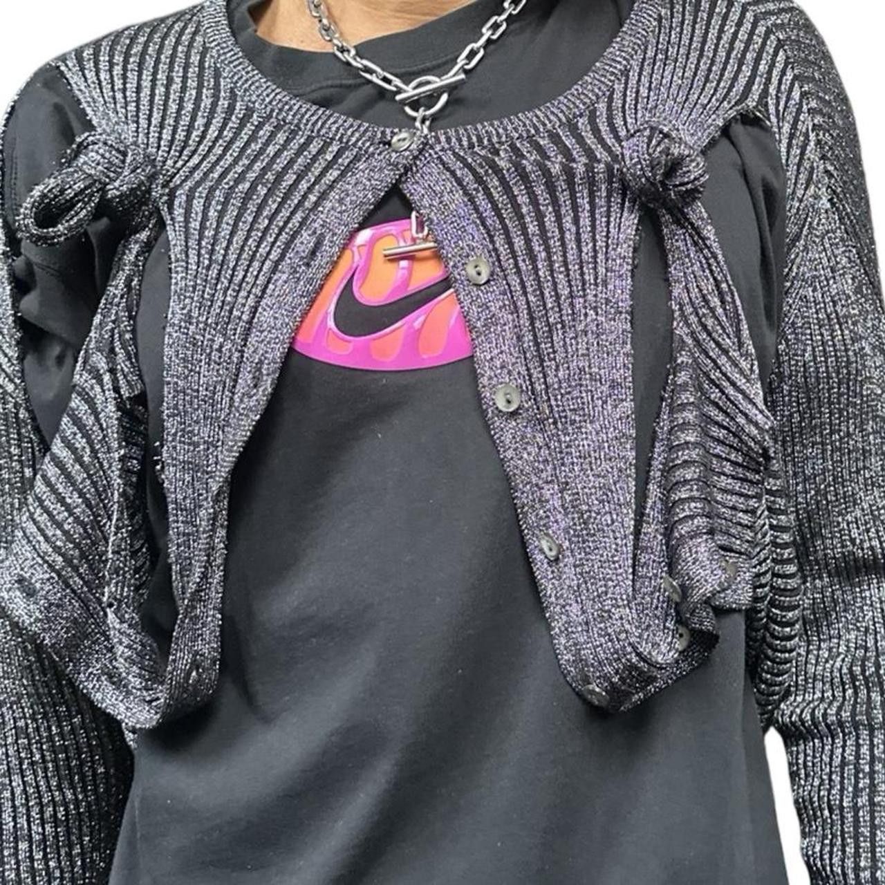 Other ASTROBOI* Knotted Modular Silver Cardigan - Medium Size US M / EU 48-50 / 2 - 2 Thumbnail