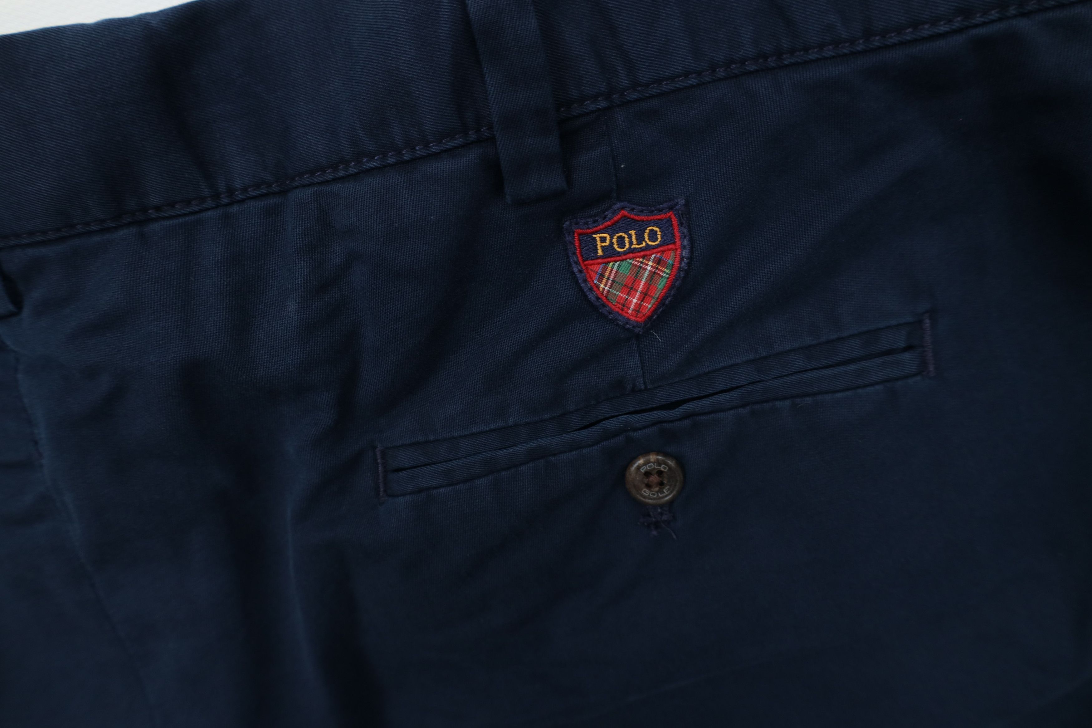 Ralph Lauren Vintage 90s Polo Golf Ralph Lauren Chino Shorts Blue Cotton Size US 34 / EU 50 - 14 Thumbnail